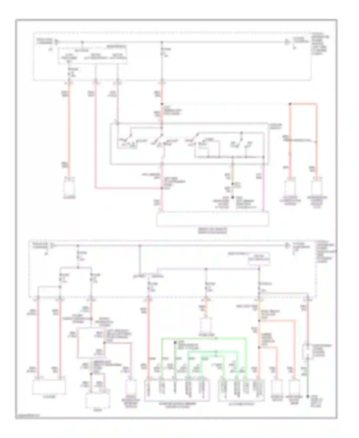 Caliber Dodge I (2006-2009): Power distribution circuit (2 of 3)