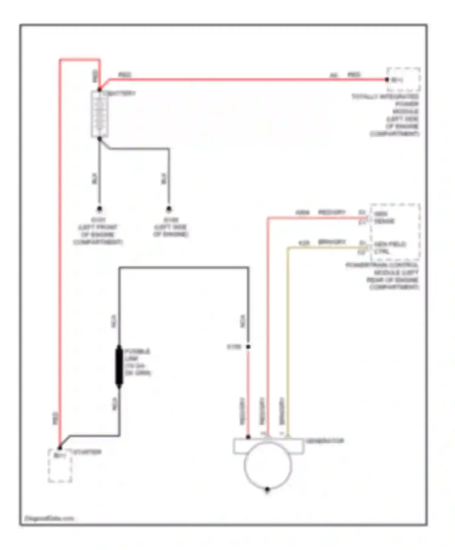 Caliber Dodge I (2006-2009): Charging circuit