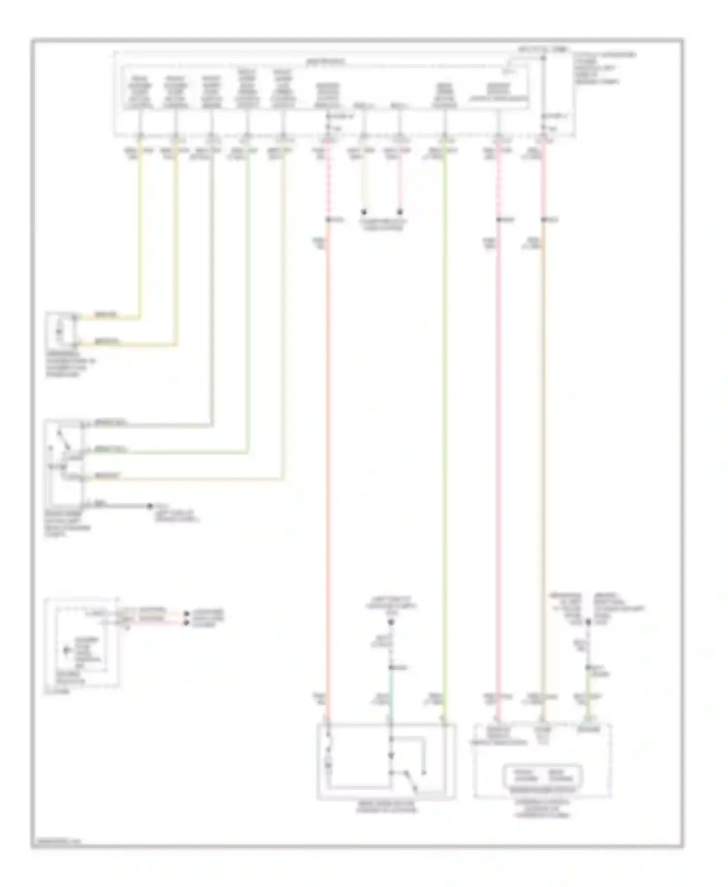 Caliber Dodge I (2006-2009): Wiper/washer circuit
