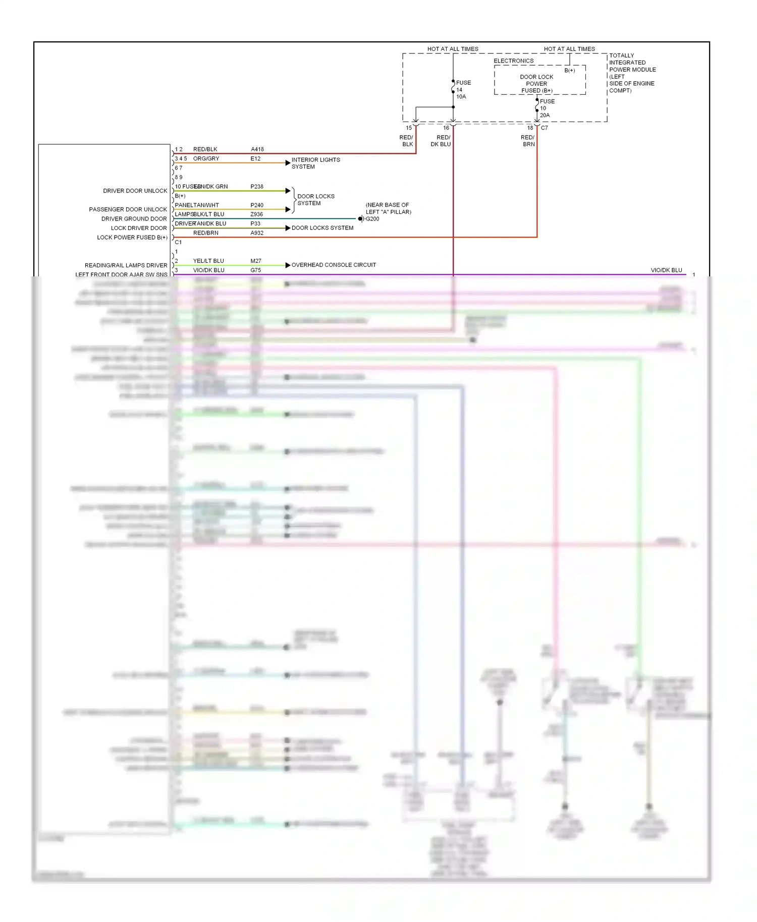 Dodge Caliber I (2006-2009) b(+) wiring diagram  (14 of 19)