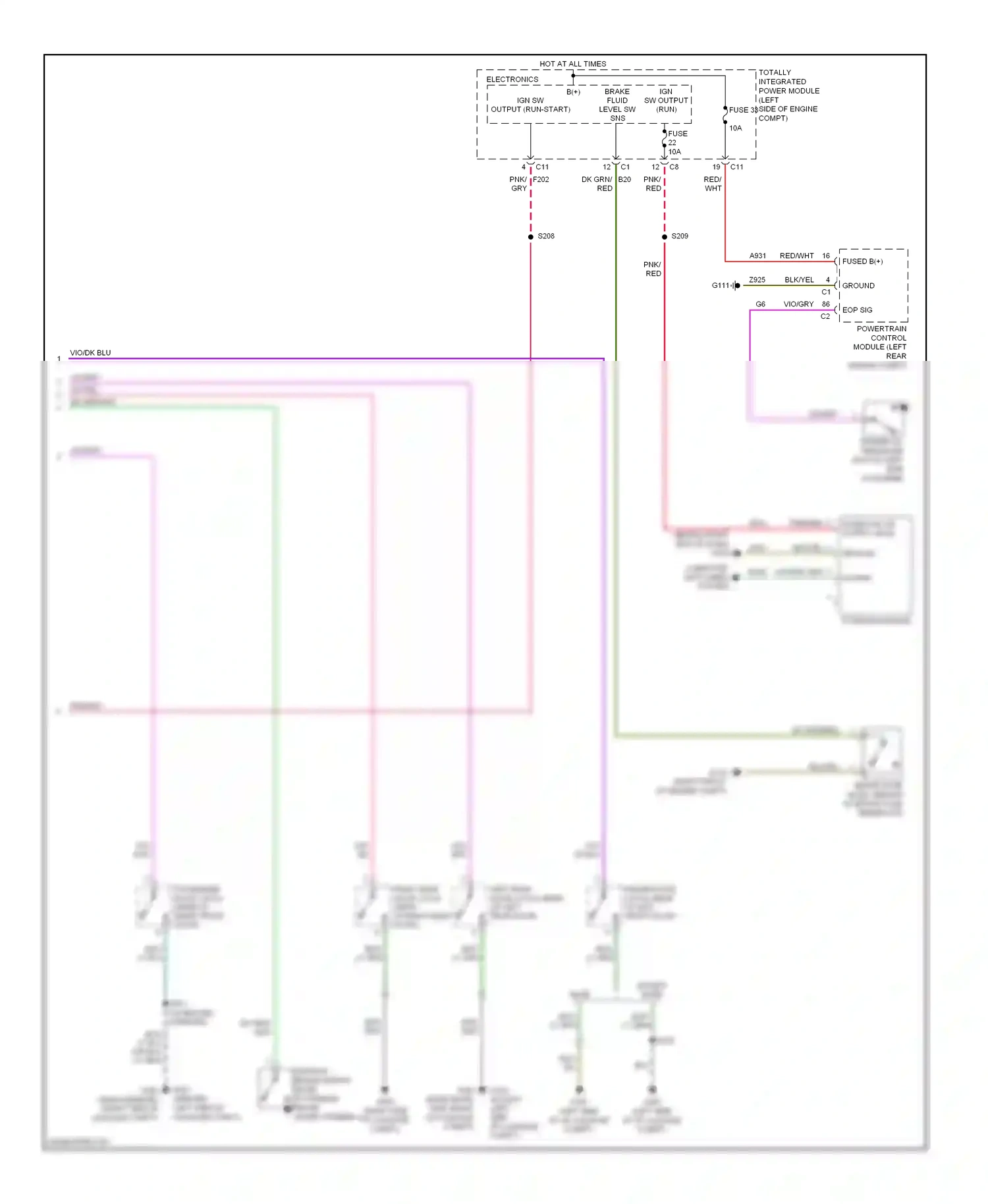 Dodge Caliber I (2006-2009) base wiring diagram  (2 of 4)