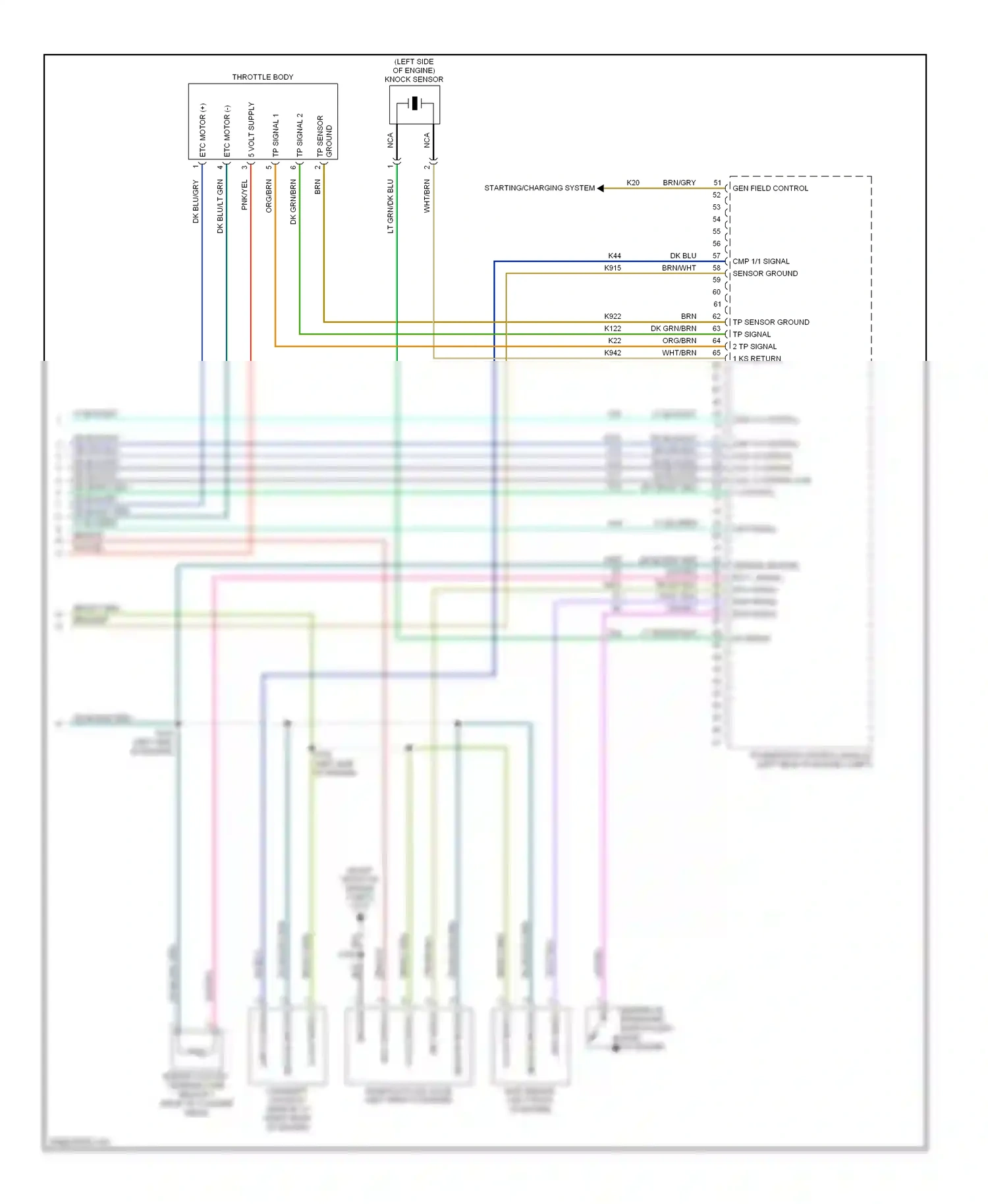 Dodge Caliber I (2006-2009) cmp 1/1 control wiring diagram  (1 of 3)