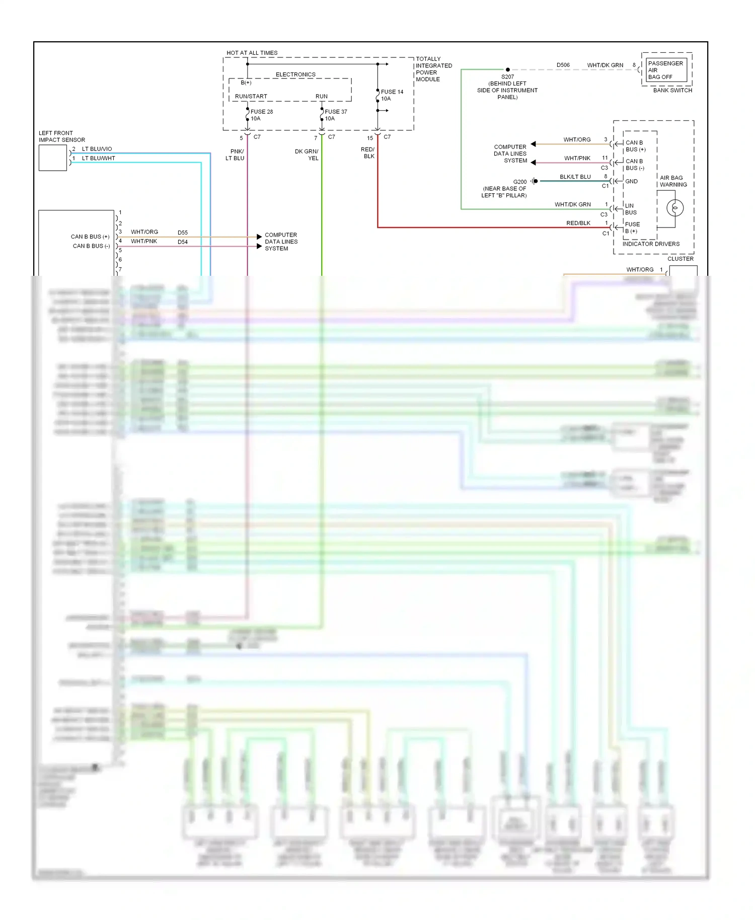 Dodge Caliber I (2006-2009) computer data lines system wiring diagram  (25 of 27)