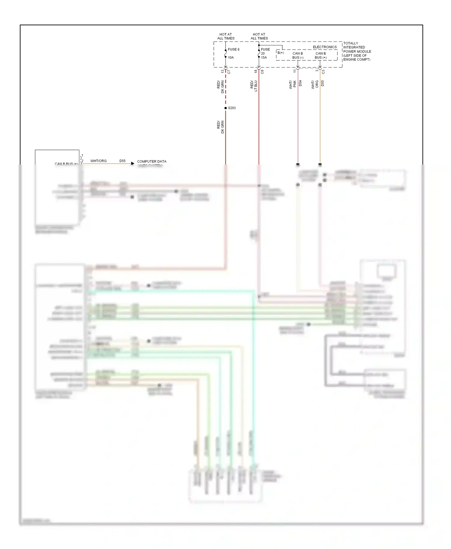 Dodge Caliber I (2006-2009) computer data lines system wiring diagram  (16 of 27)
