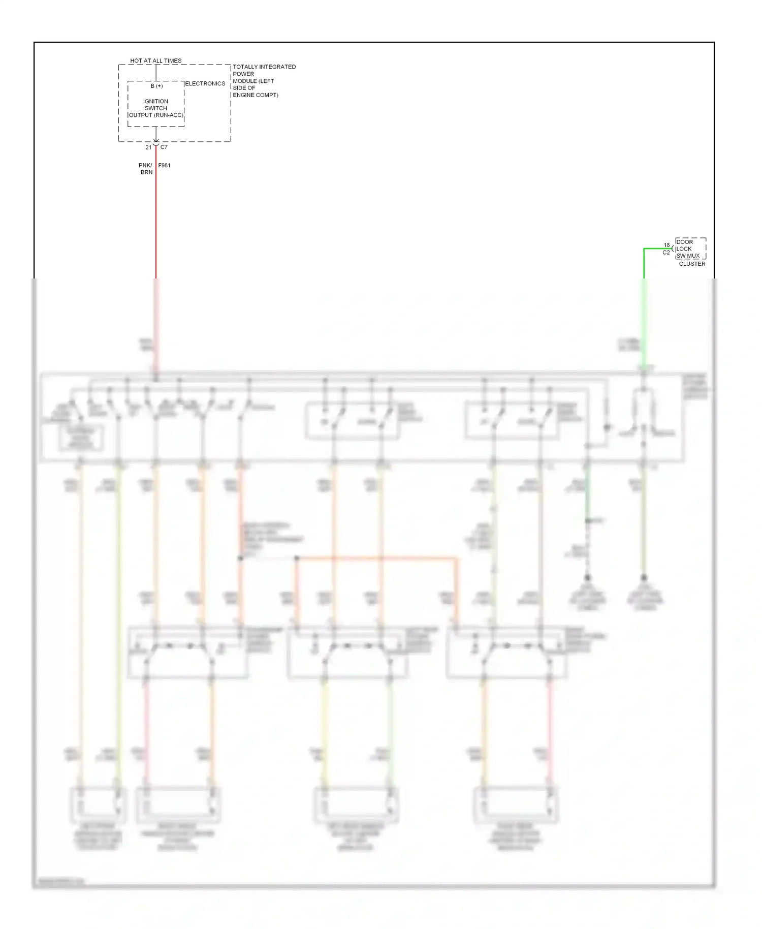 Dodge Caliber I (2006-2009) down wiring diagram  (1 of 1)