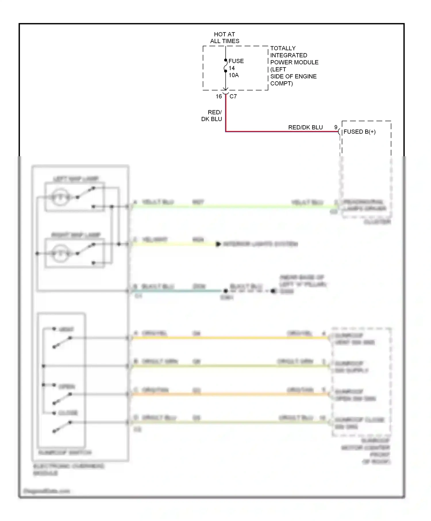 Dodge Caliber I (2006-2009) (open) wiring diagram  (1 of 1)