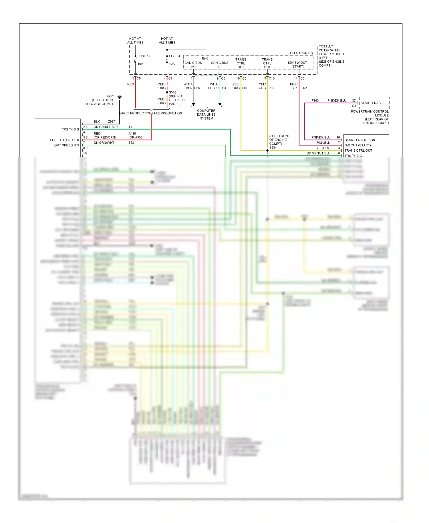 Dodge Caliber I (2006-2009) start enable wiring diagram  (1 of 1)