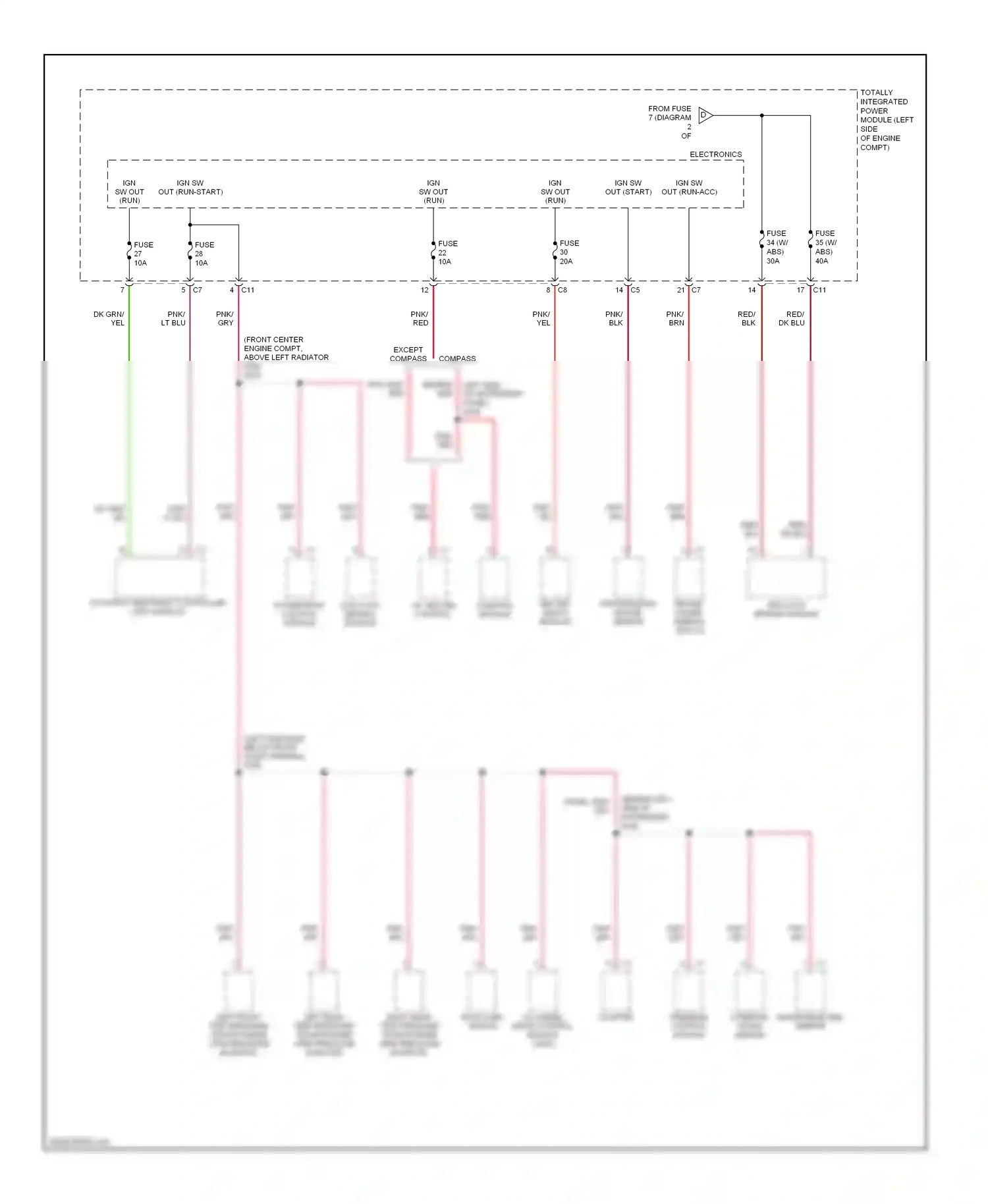 Dodge Caliber I (2006-2009) steering angle sensor inside rearview mirror wiring diagram  (1 of 1)