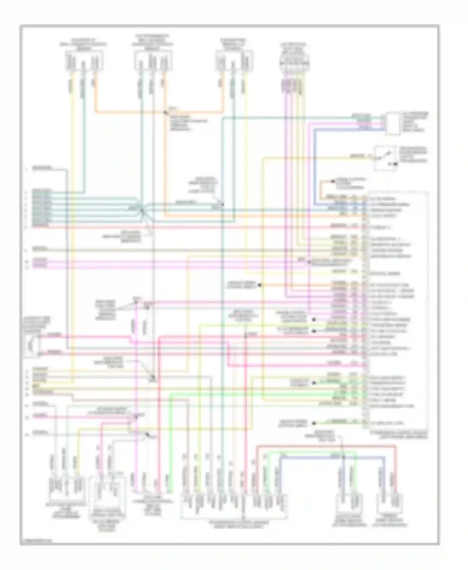 Caravan Dodge III (1995-2000): Wiring diagram engine performance 3.3ls (3 of 3)