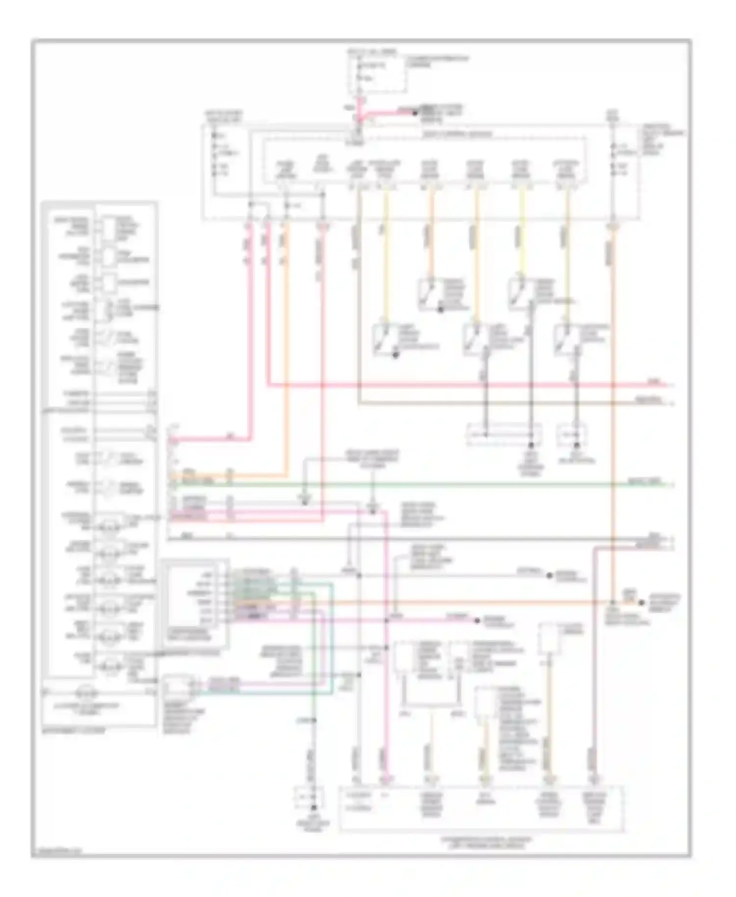 Caravan Dodge III (1995-2000): Instrument cluster circuit (1 of 2)