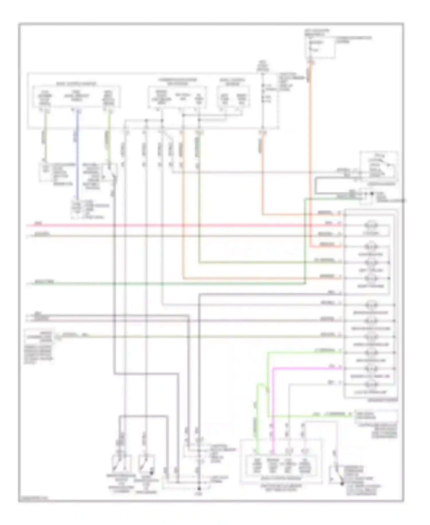 Caravan Dodge III (1995-2000): Instrument cluster circuit (2 of 2)