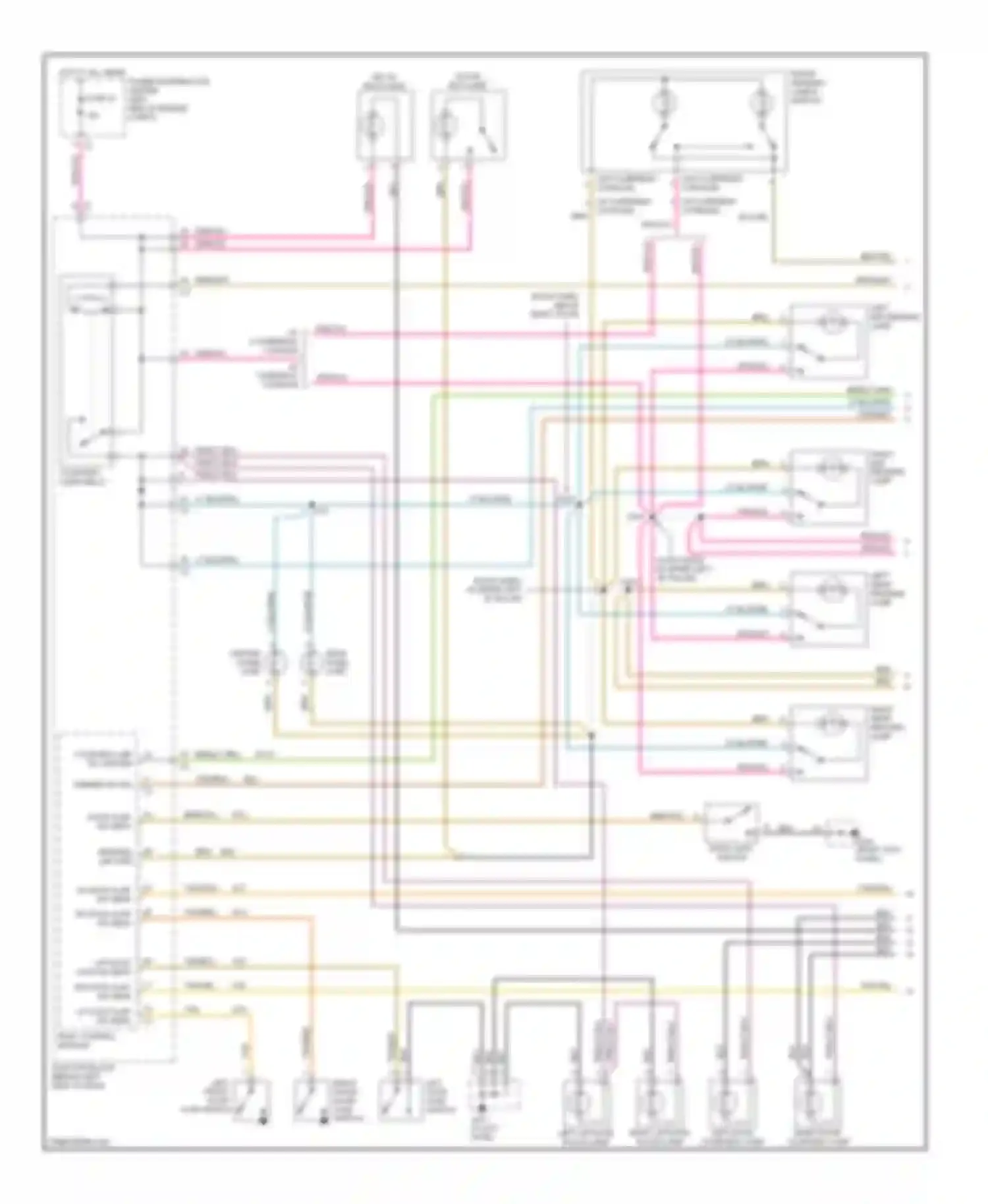 Caravan Dodge III (1995-2000): Interior light circuit (1 of 2)