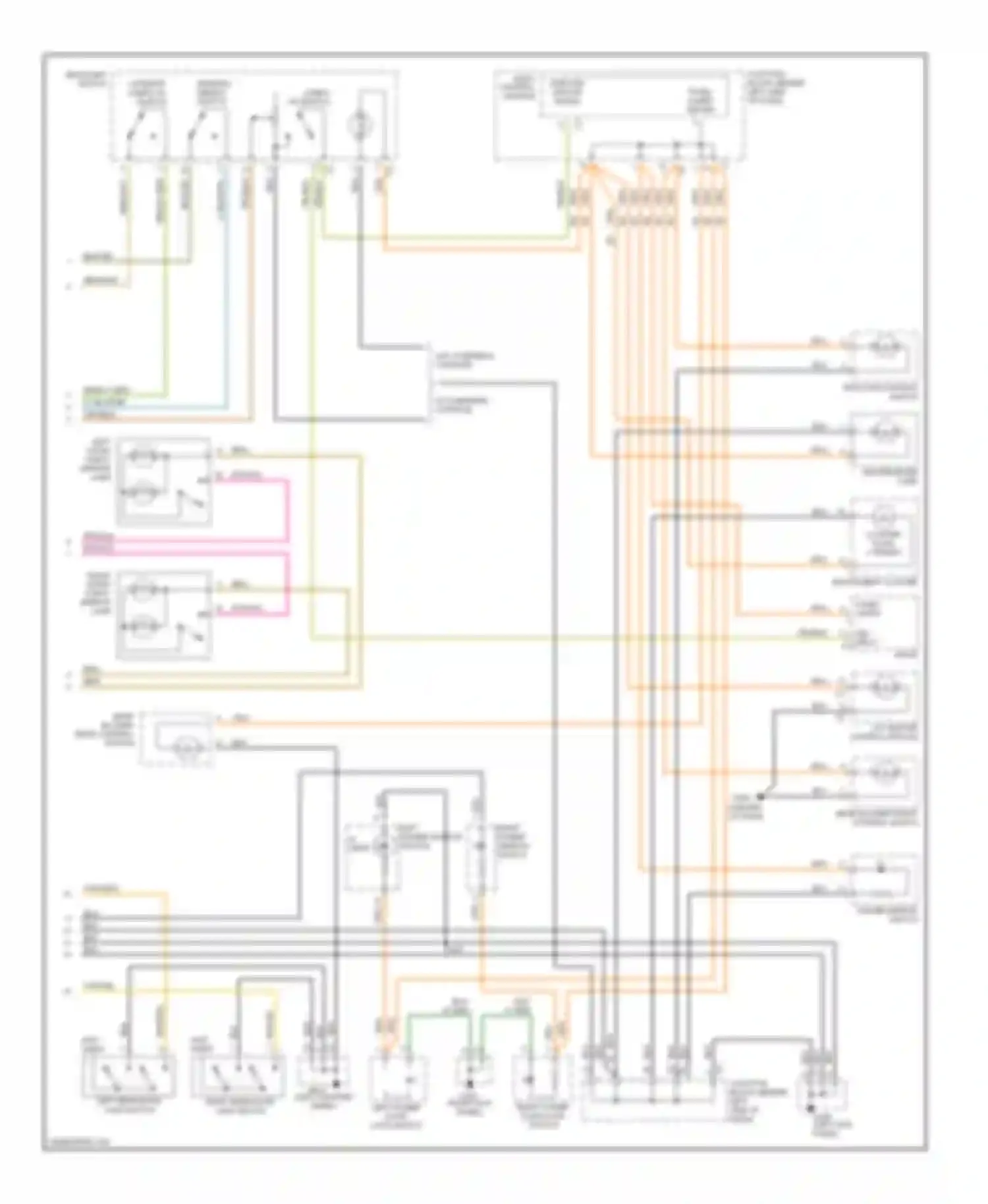 Caravan Dodge III (1995-2000): Interior light circuit (2 of 2)