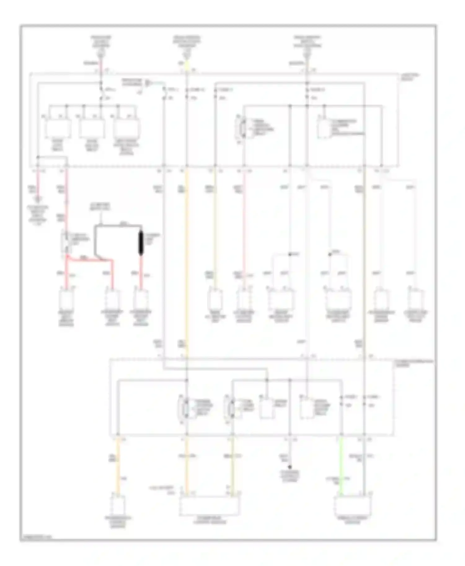 Caravan Dodge III (1995-2000): Power distribution circuit (3 of 3)