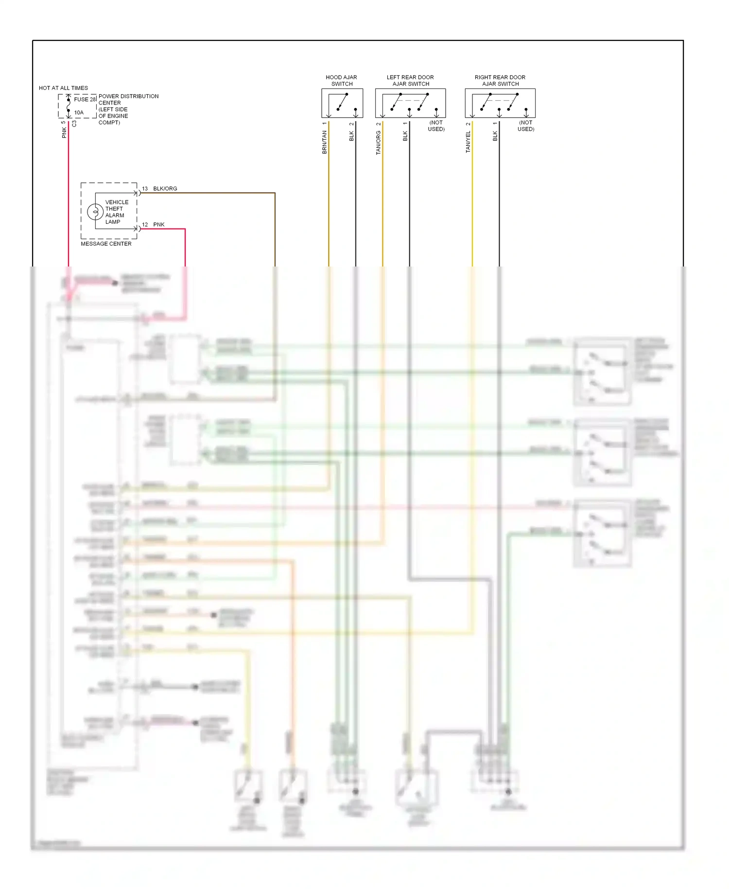 Dodge Caravan III (1995-2000) body control module wiring diagram  (1 of 21)