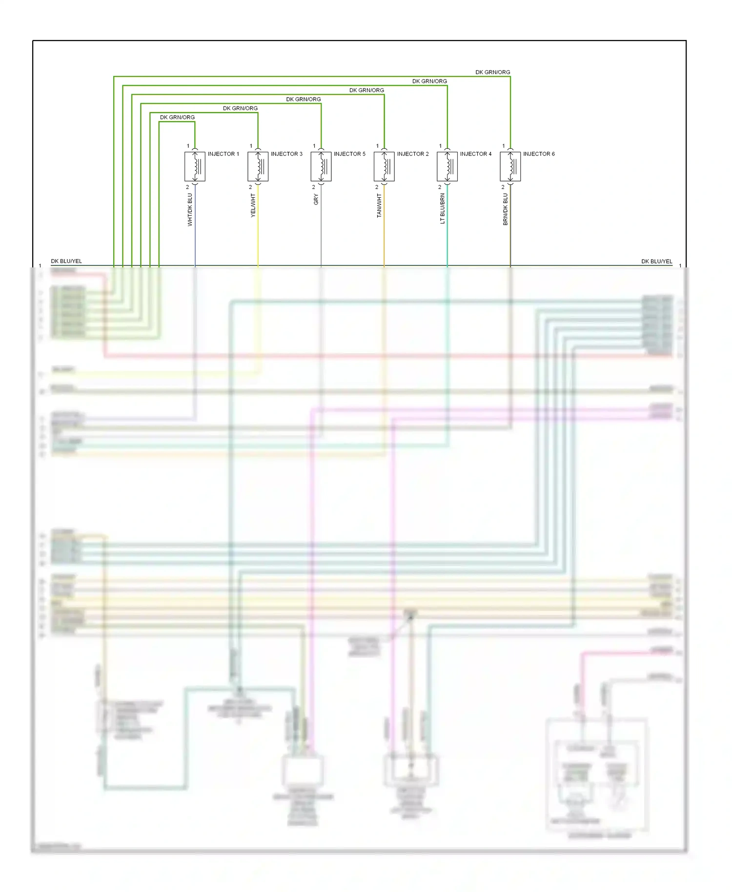 Dodge Caravan III (1995-2000) charging system ind ctrl tacho- meter ctrl wiring diagram  (1 of 3)