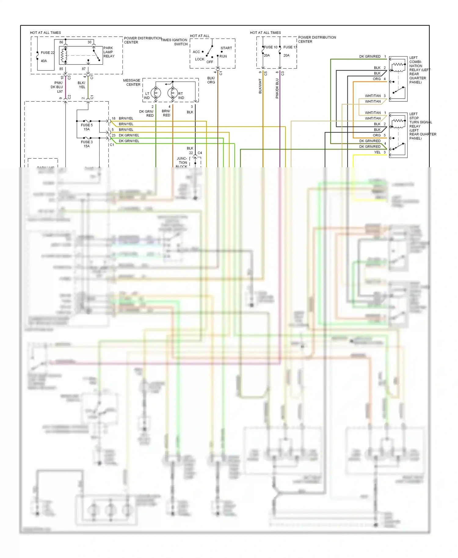 Dodge Caravan III (1995-2000) run wiring diagram  (4 of 15)