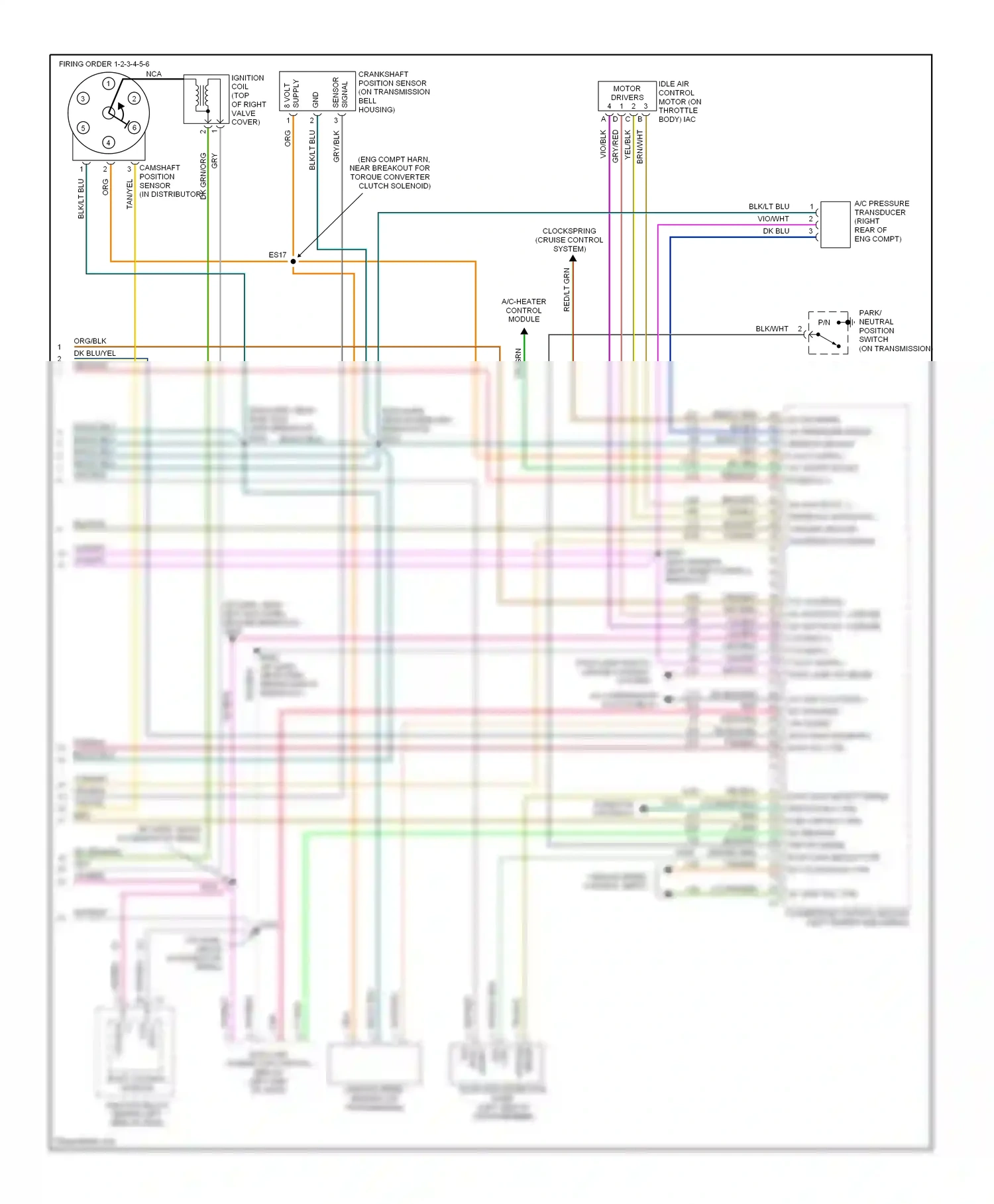 Dodge Caravan III (1995-2000) sol ctrl wiring diagram  (1 of 4)