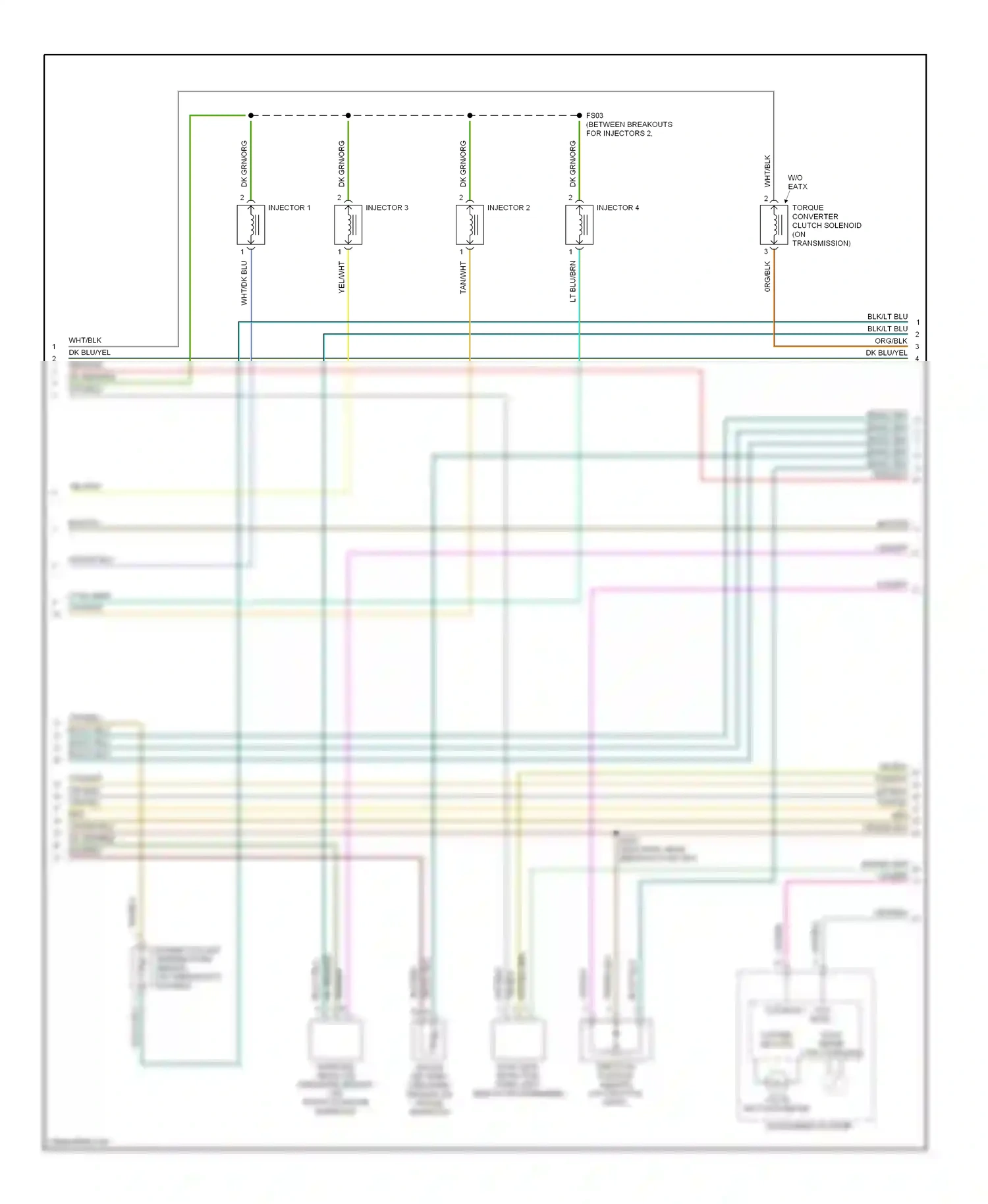 Dodge Caravan III (1995-2000) tach- meter ctrl charging system ind ctrl wiring diagram  (1 of 1)