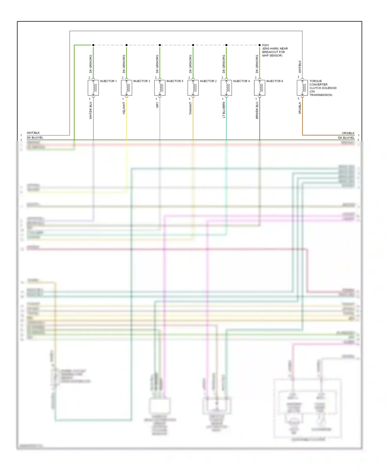 Dodge Caravan III (1995-2000) tacho- meter ctrl wiring diagram  (1 of 1)