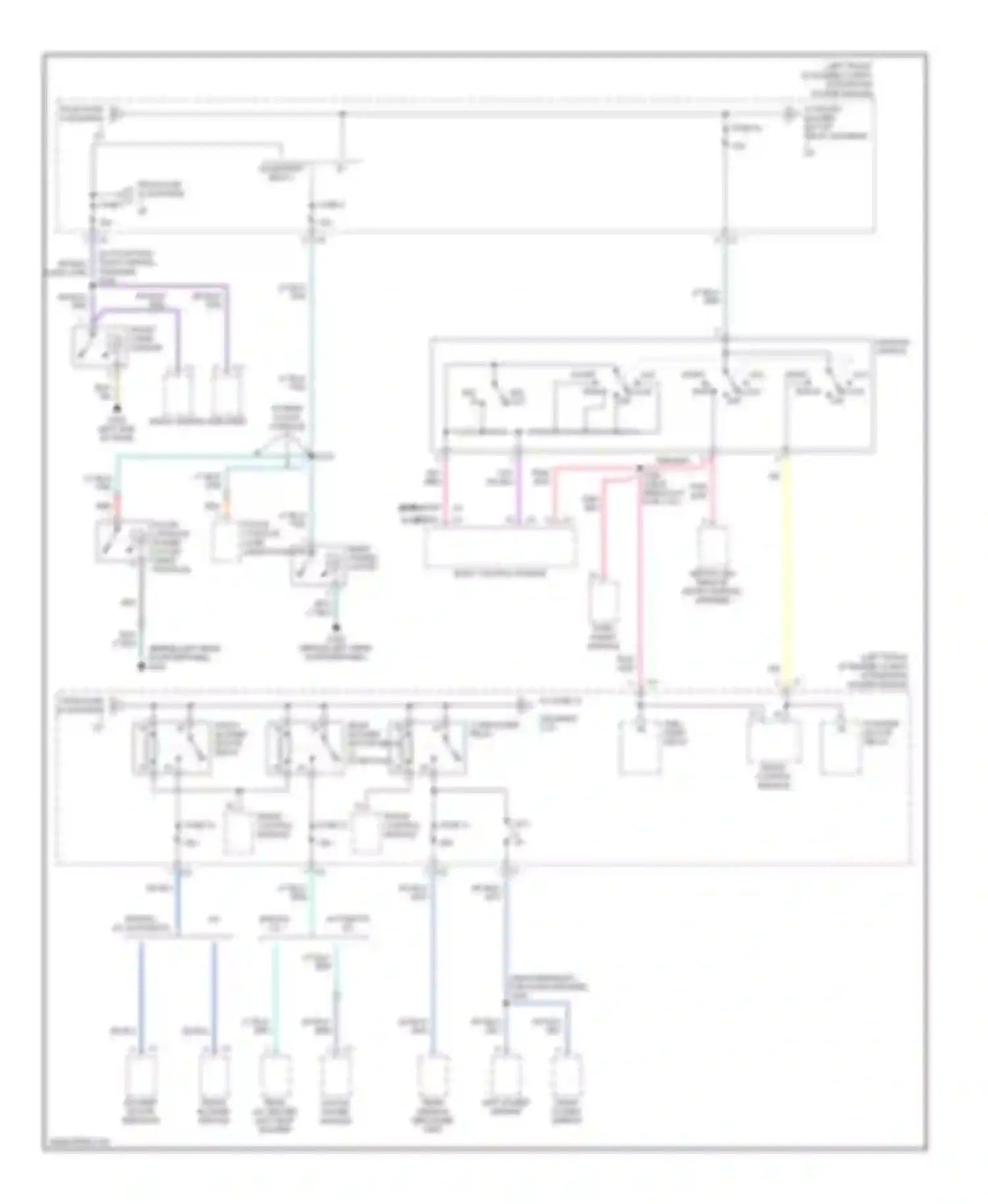 Caravan Dodge IV (2000-2007): Power distribution circuit (2 of 3)