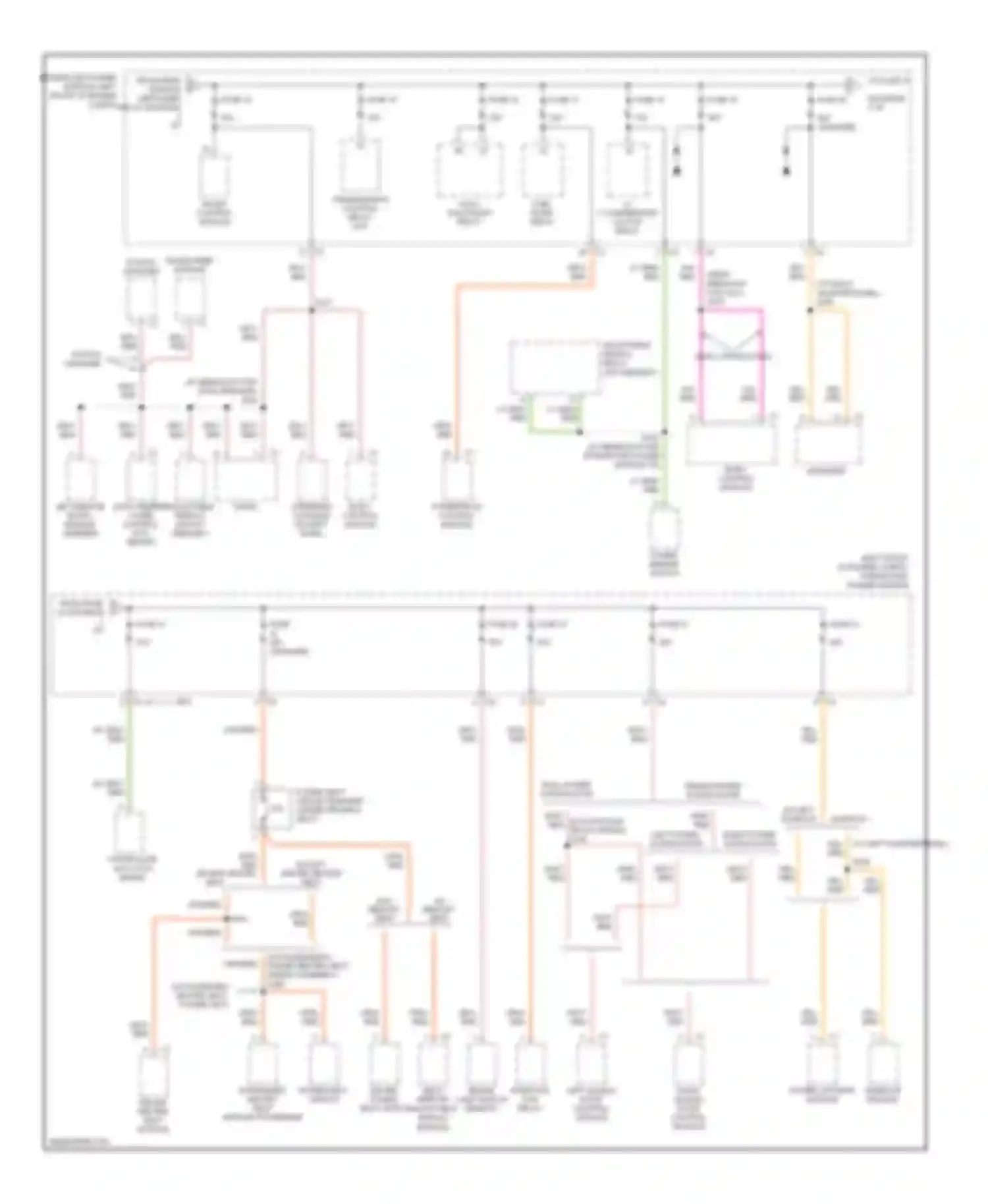 Caravan Dodge IV (2000-2007): Power distribution circuit (3 of 3)