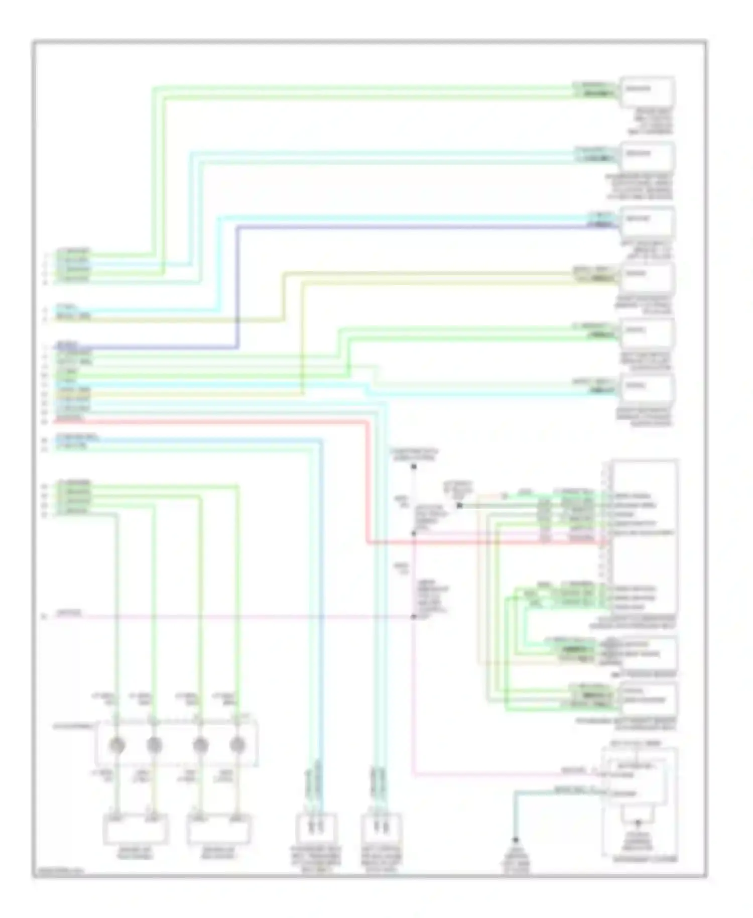 Caravan Dodge IV (2000-2007): Supplemental restraints circuit (2 of 2)