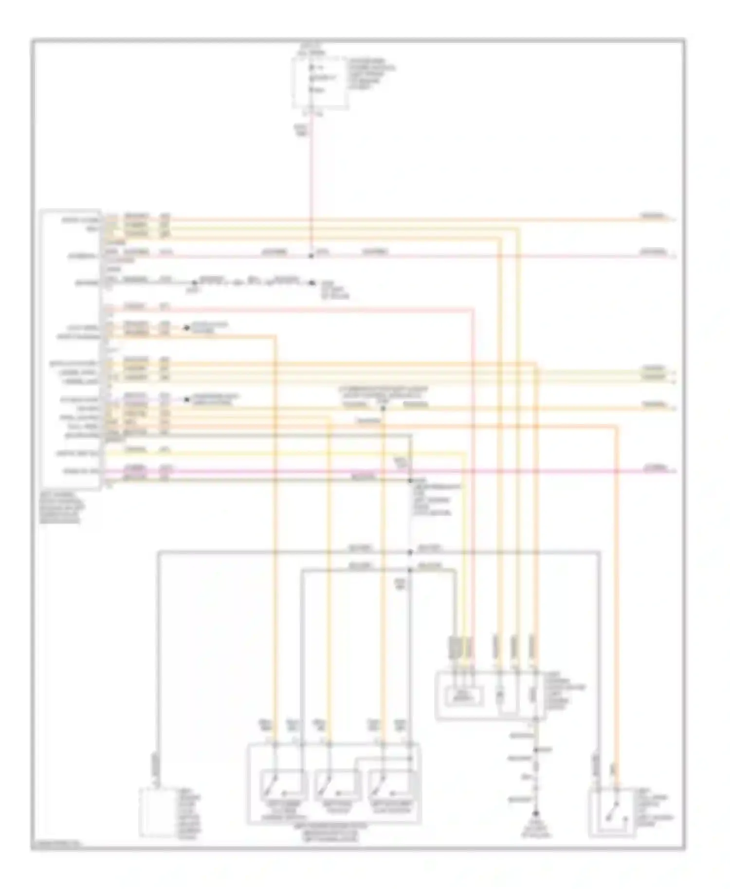 Caravan Dodge IV (2000-2007): Power sliding door circuit (1 of 3)