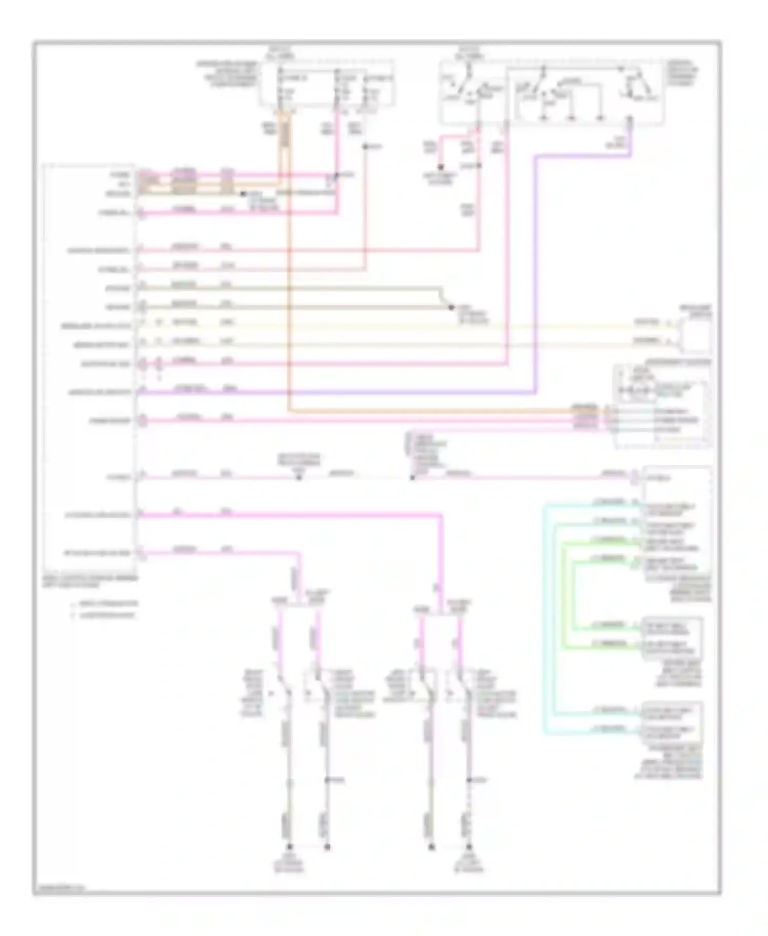Caravan Dodge IV (2000-2007): Warning systems circuit