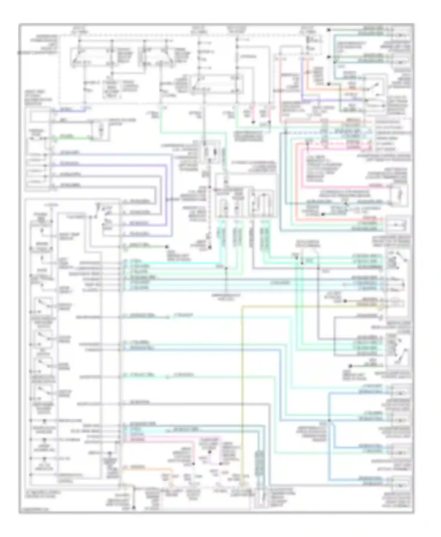 Wiring diagram front blower motor relay for Dodge Caravan IV (2000-2007) (2 of 3)
