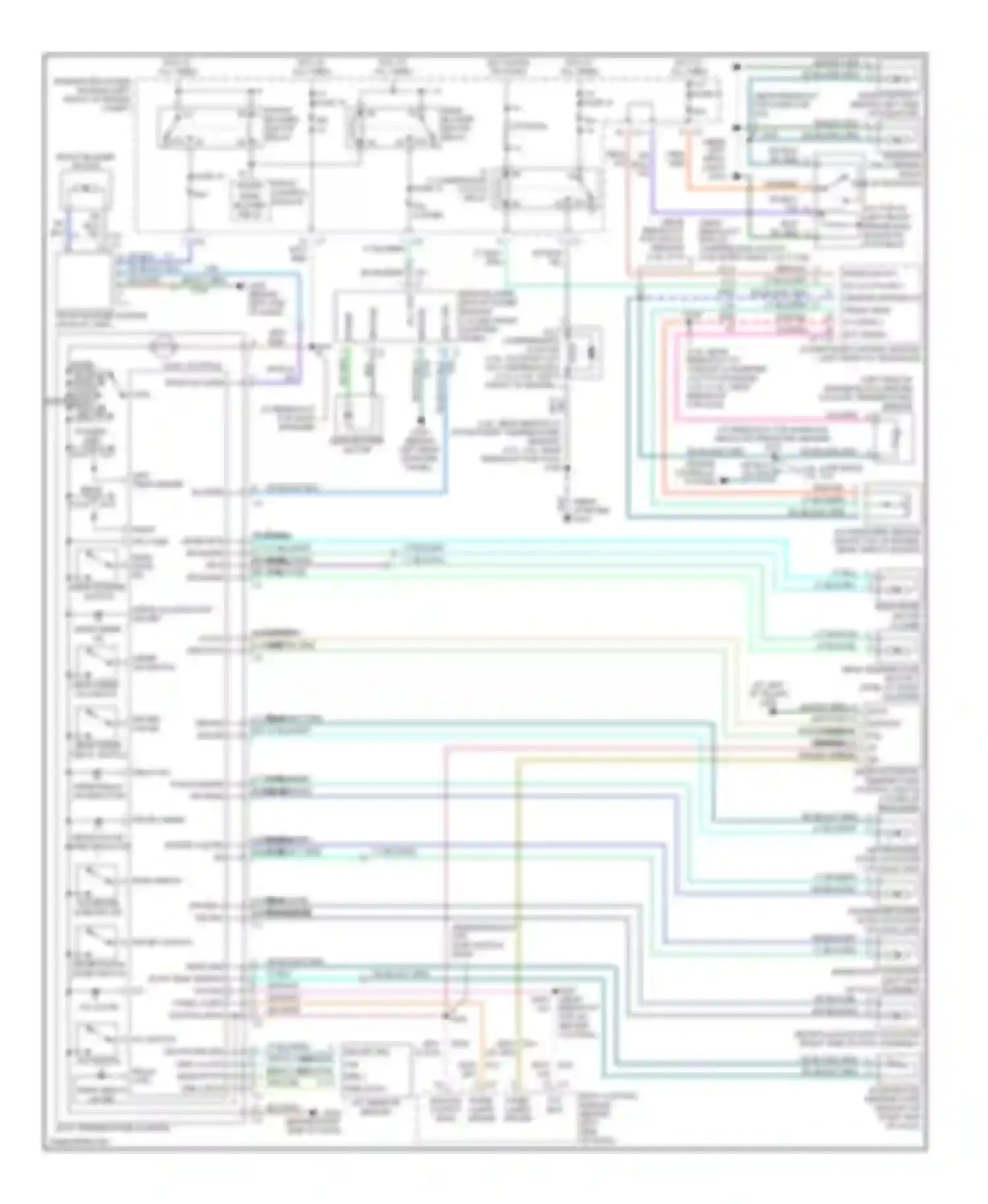 Wiring diagram hvac control for Dodge Caravan IV (2000-2007) (1 of 2)