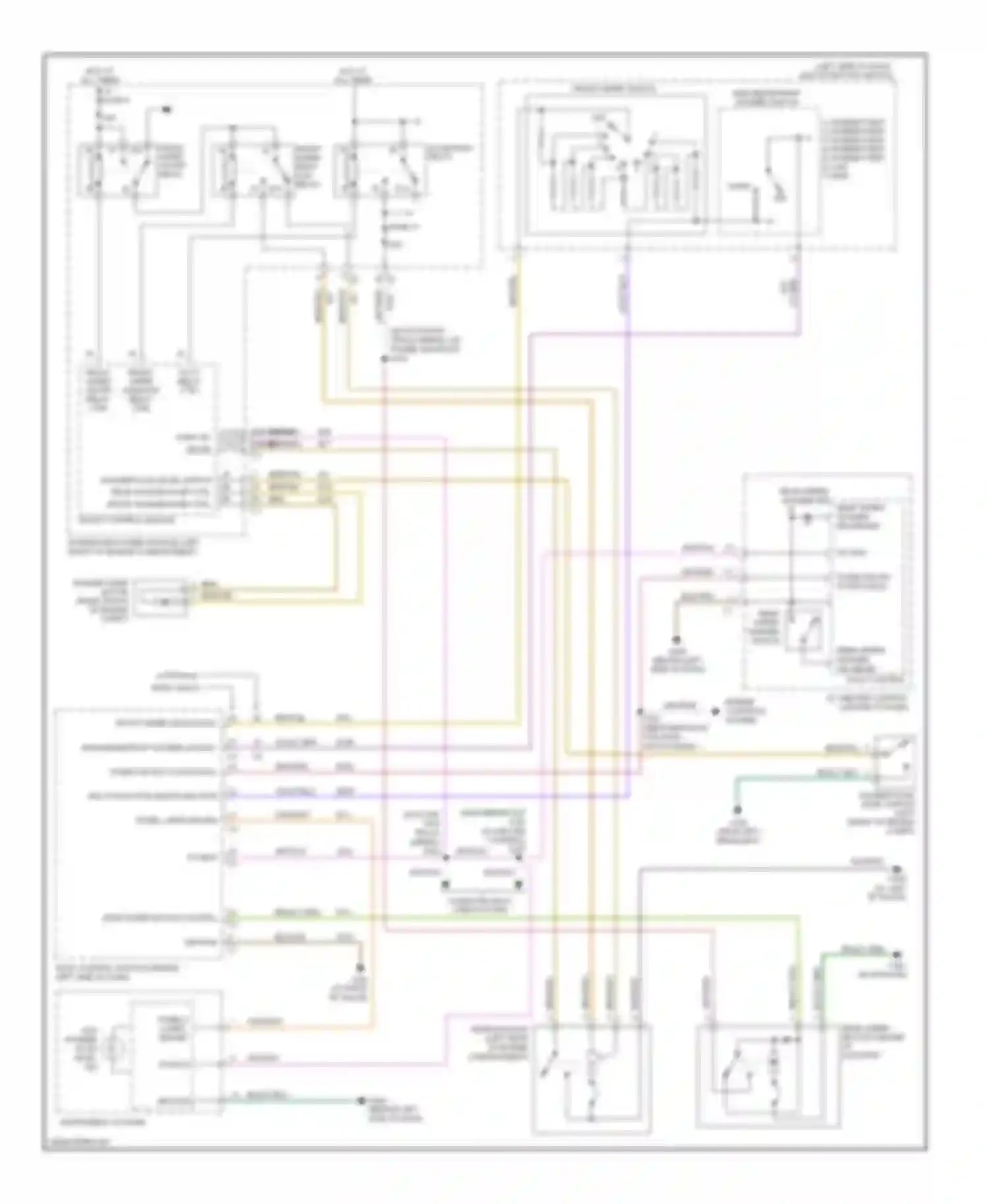Wiring diagram late build early build for Dodge Caravan IV (2000-2007) (2 of 2)
