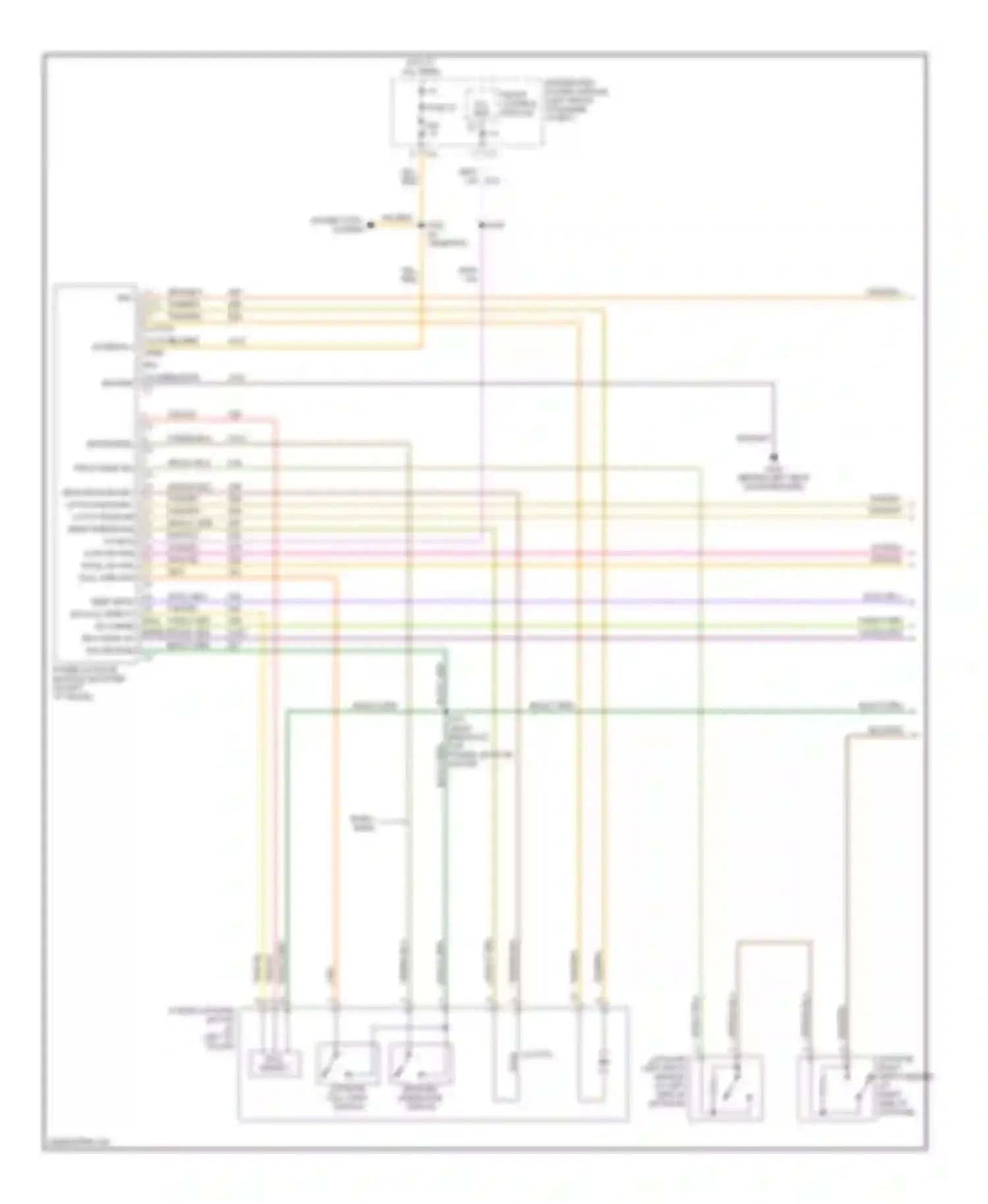 Wiring diagram liftgate full open switch for Dodge Caravan IV (2000-2007) (1 of 1)