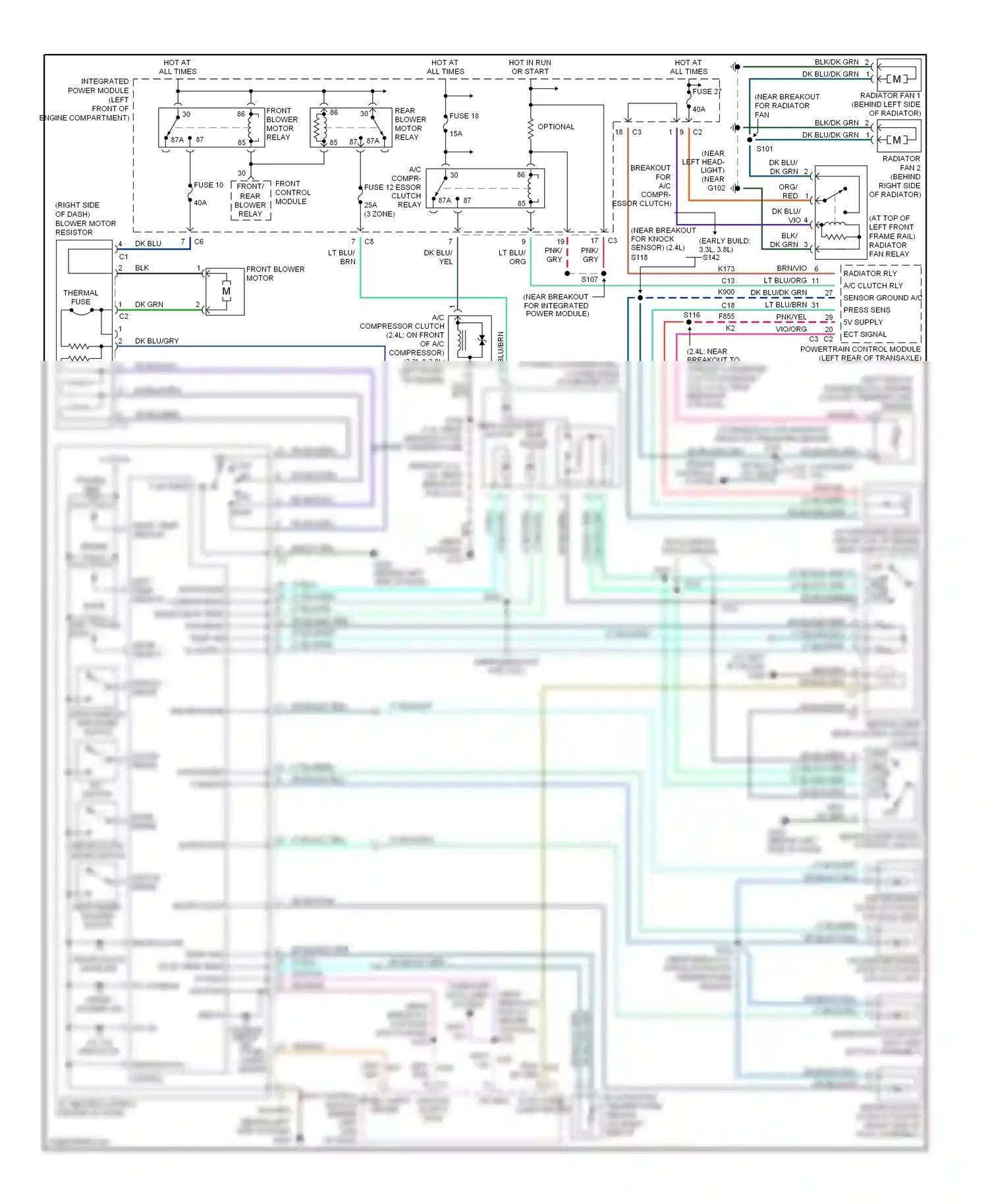 Dodge Caravan IV (2000-2007) optional wiring diagram  (2 of 2)