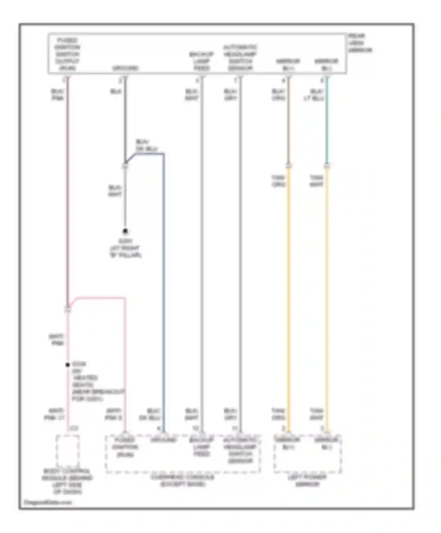 Wiring diagram pnk 6 for Dodge Caravan IV (2000-2007) (1 of 1)