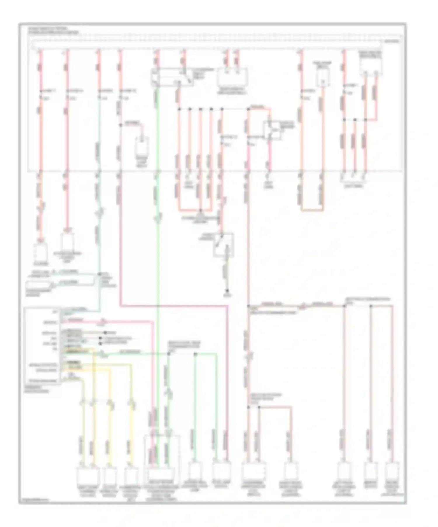 Challenger Dodge III facelift (2010-2014): Power distribution circuit (2 of 4)
