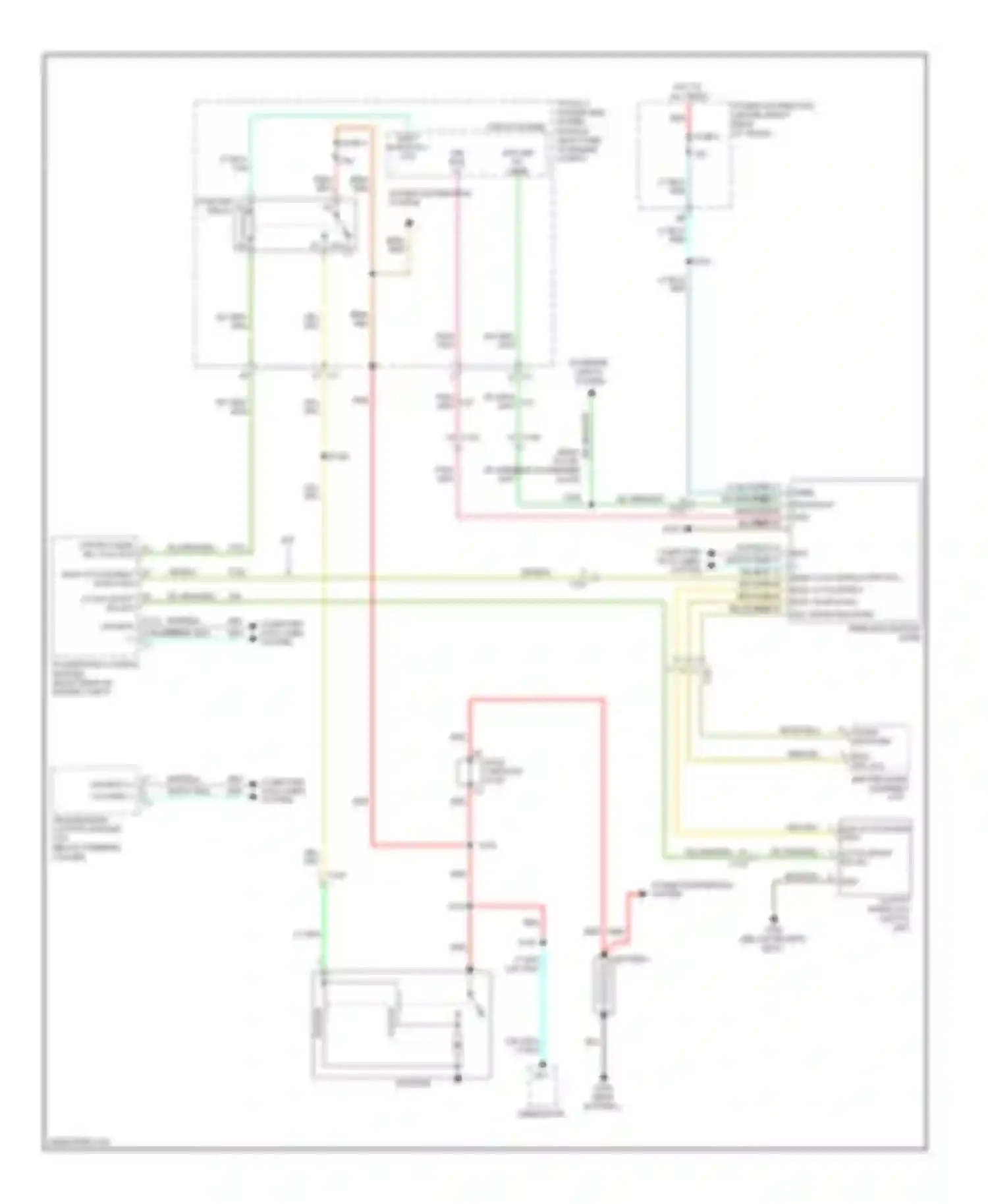 Challenger Dodge III facelift (2010-2014): Starting circuit