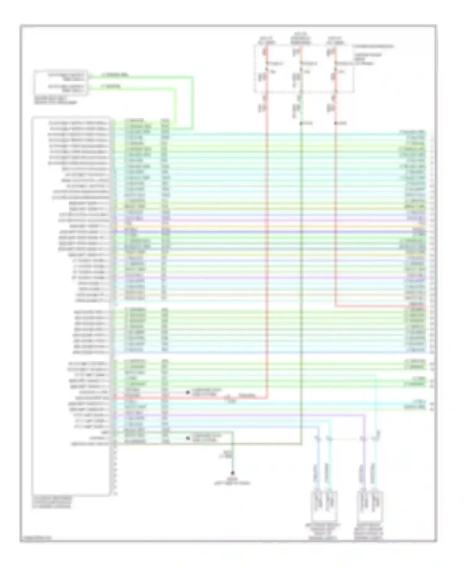 Challenger Dodge III facelift (2010-2014): Supplemental restraints circuit (1 of 3)
