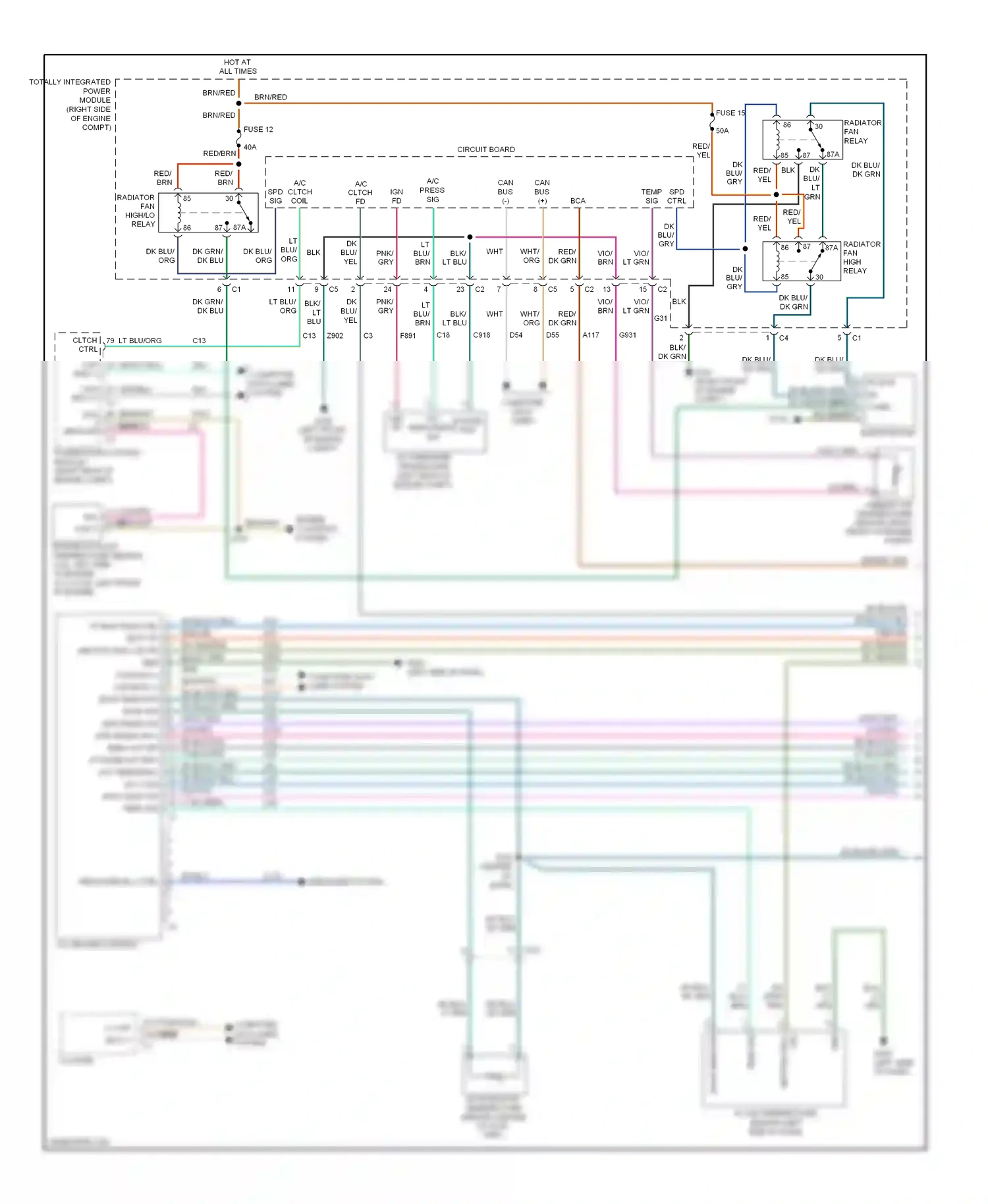 Dodge Challenger III facelift (2010-2014) cltch ctrl wiring diagram  (1 of 2)