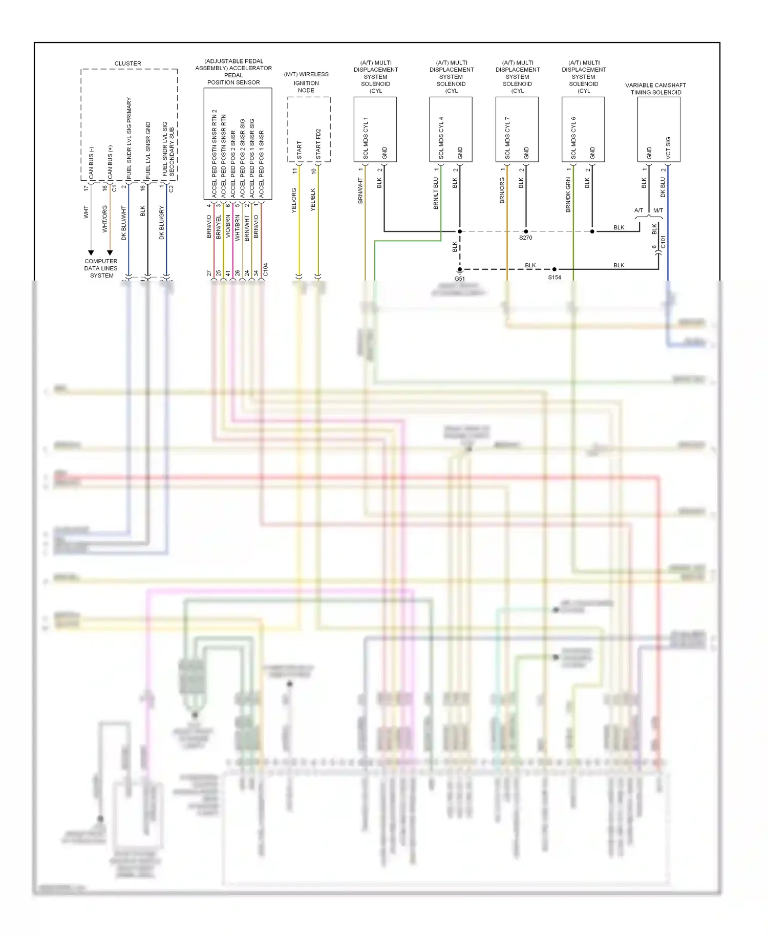 Dodge Challenger III facelift (2010-2014) computer data lines system wiring diagram  (18 of 41)
