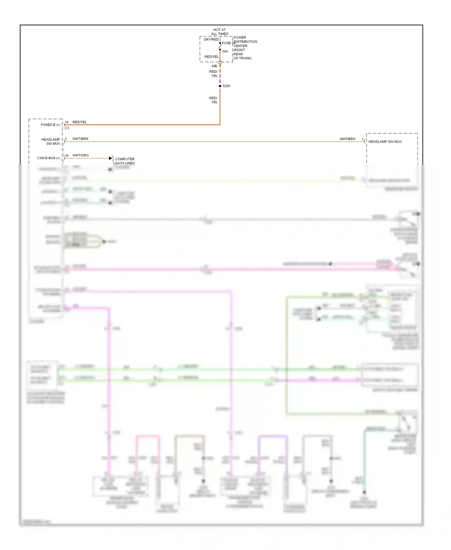 Dodge Challenger III facelift (2010-2014) computer data lines system wiring diagram  (32 of 41)