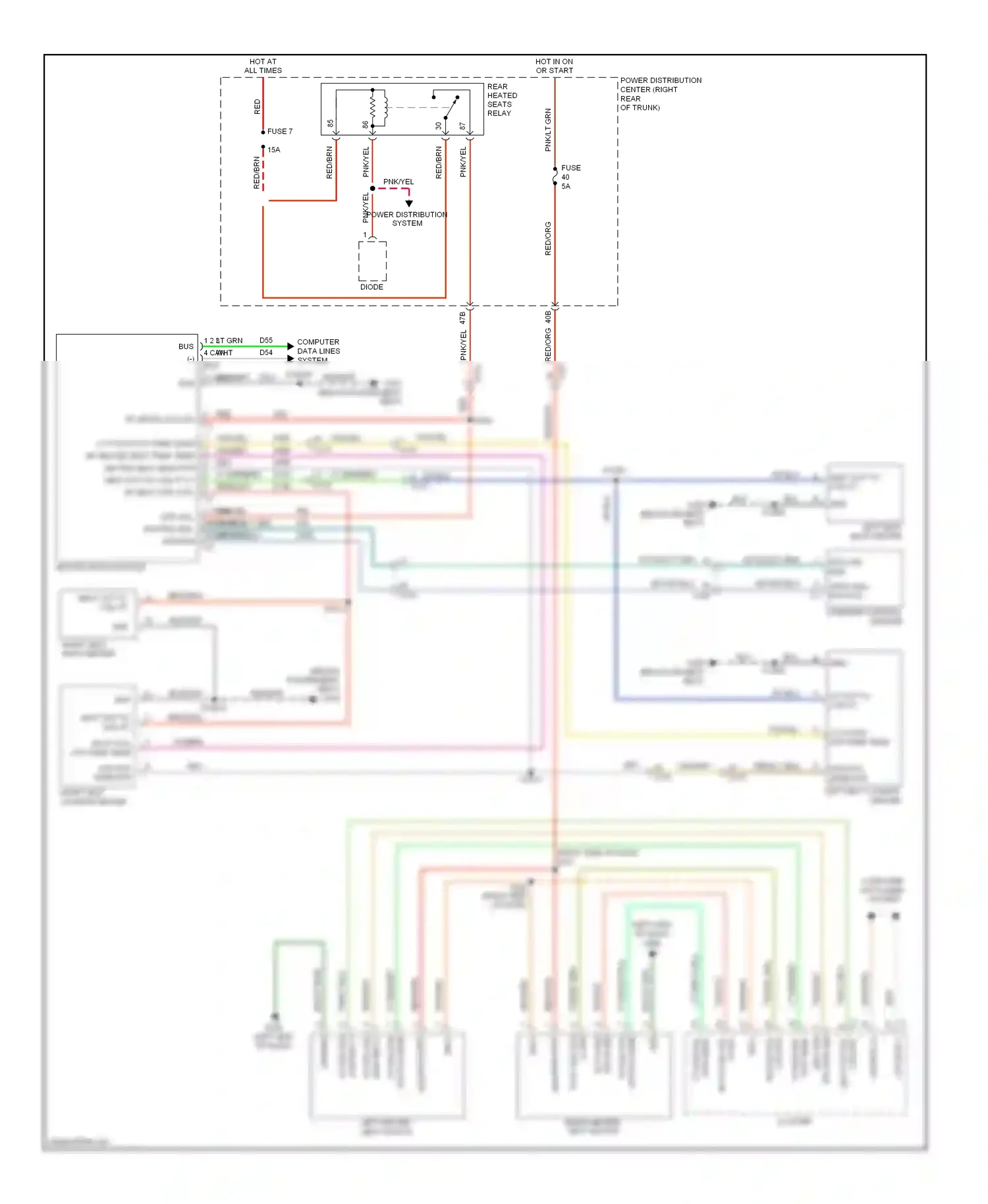 Dodge Challenger III facelift (2010-2014) computer data lines system wiring diagram  (21 of 41)