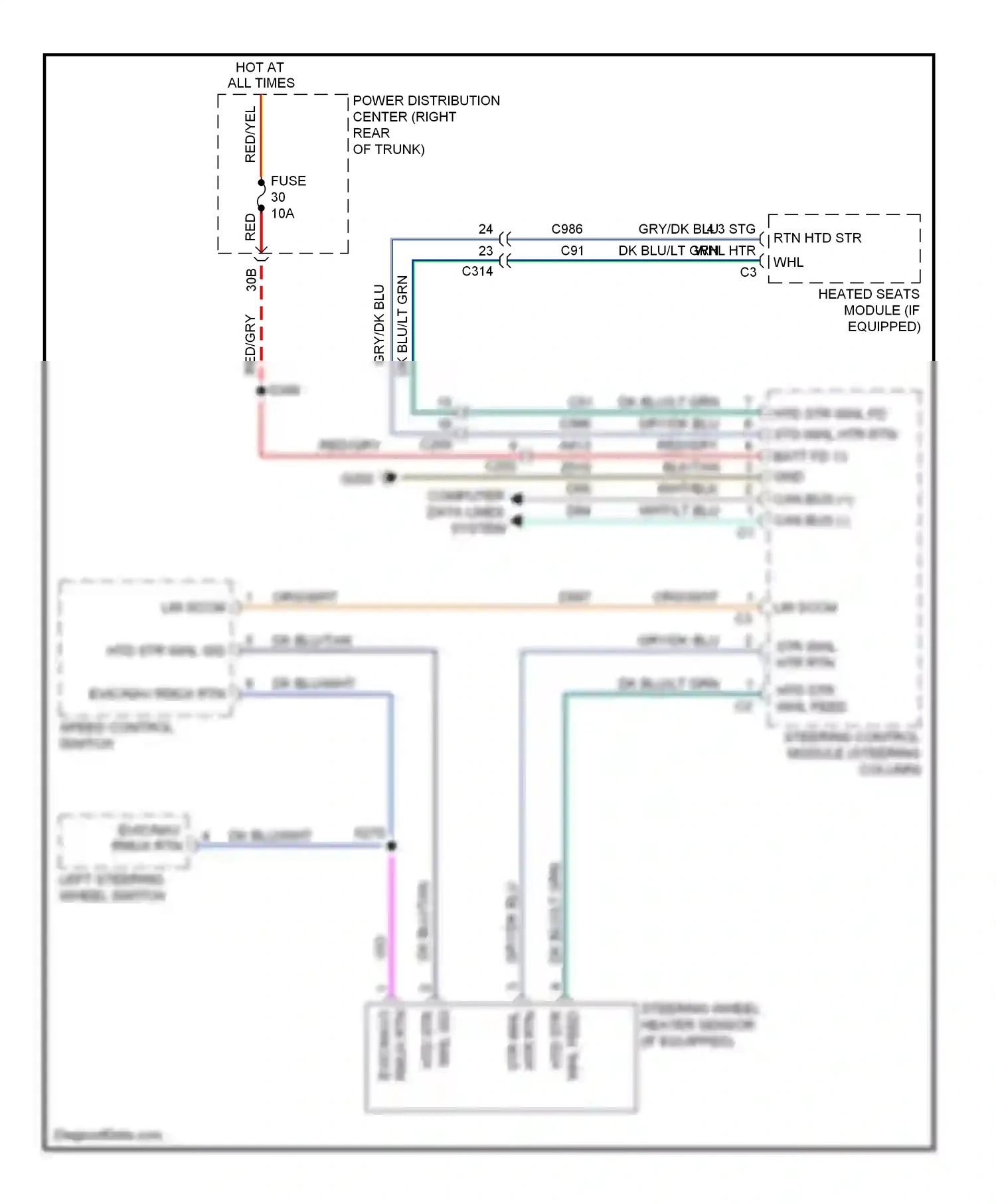 Dodge Challenger III facelift (2010-2014) computer data lines system wiring diagram  (22 of 41)