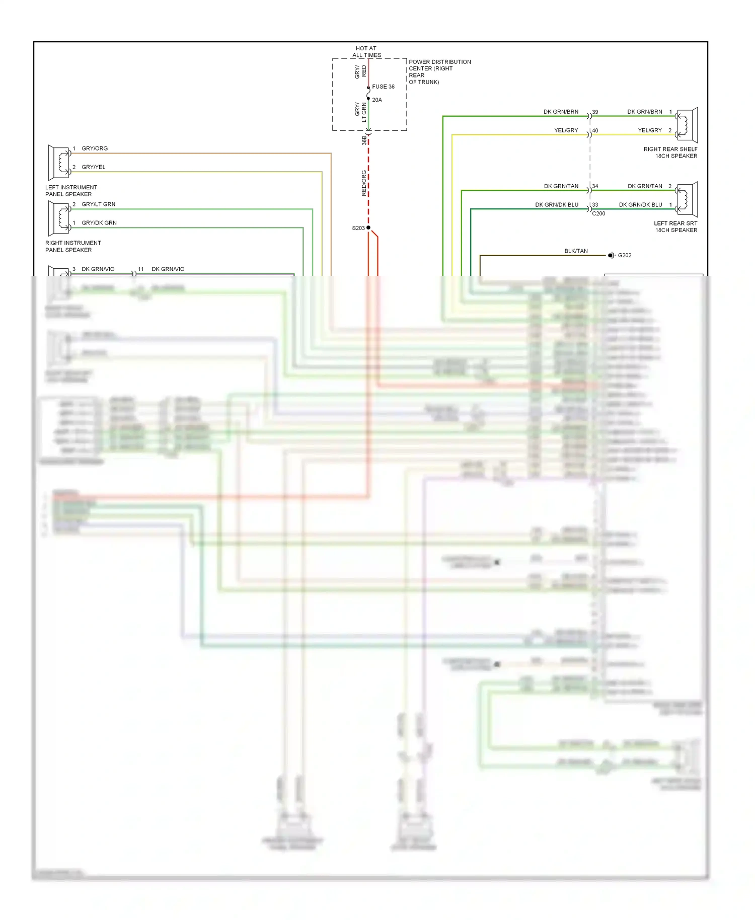 Dodge Challenger III facelift (2010-2014) computer data lines system wiring diagram  (33 of 41)