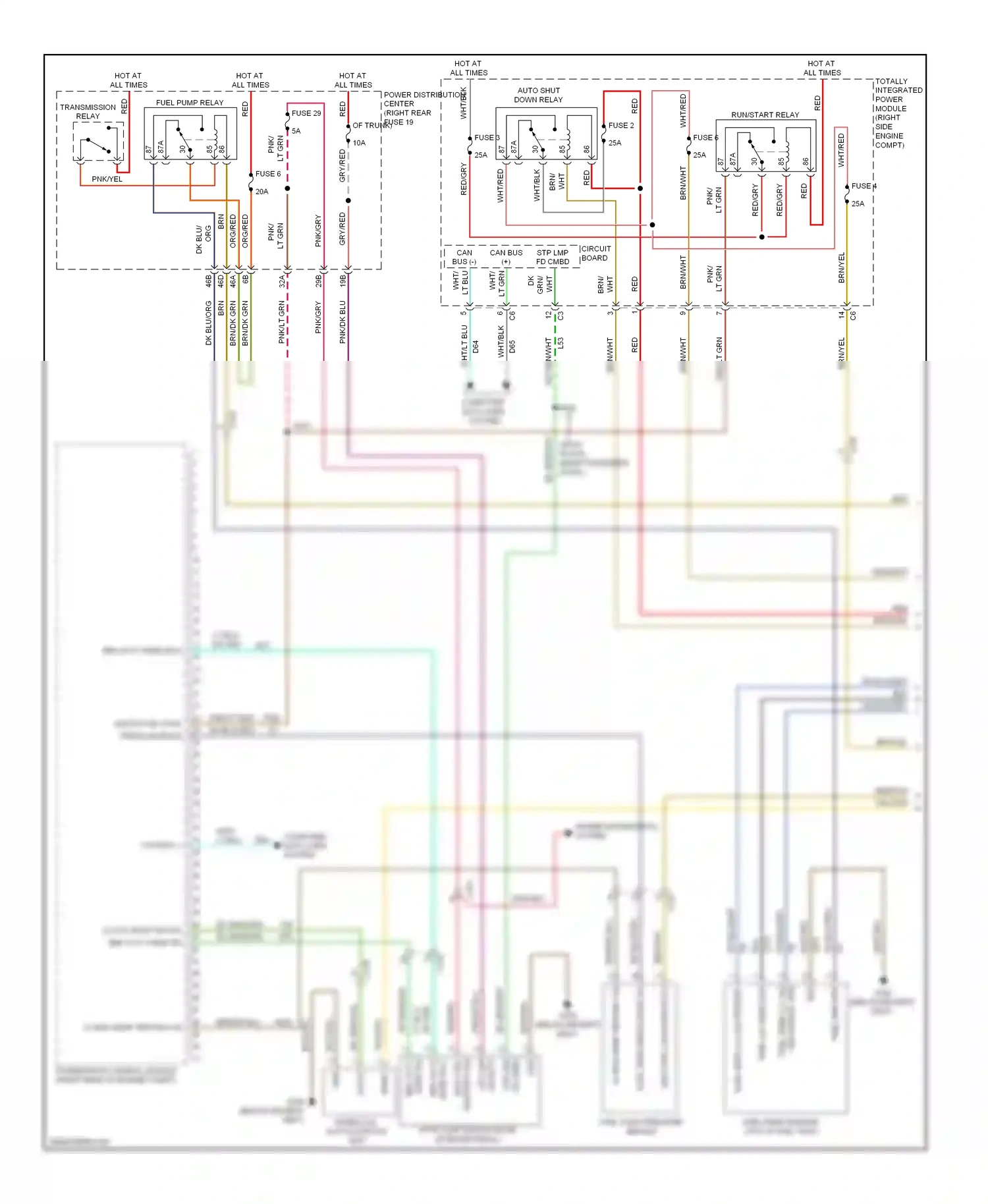 Dodge Challenger III facelift (2010-2014) eng ctrl wiring diagram  (1 of 2)