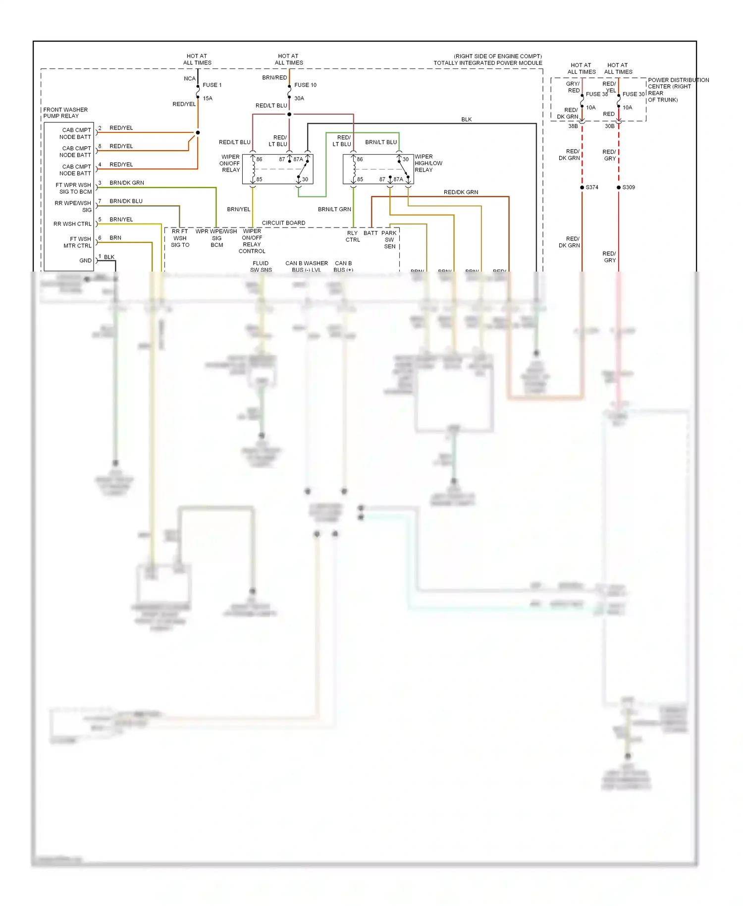 Dodge Challenger III facelift (2010-2014) mtr ctrl wiring diagram  (1 of 1)