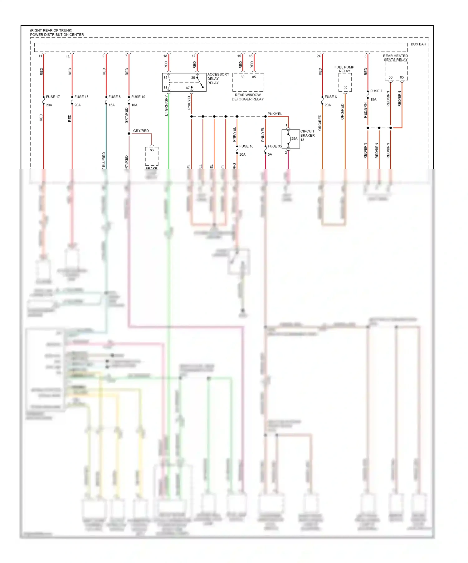 Dodge Challenger III facelift (2010-2014) powertrain control module (m/t) wiring diagram  (1 of 1)