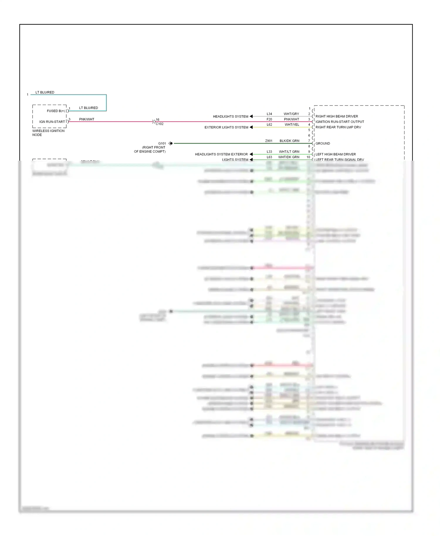Dodge Challenger III facelift (2010-2014) wireless ignition node wiring diagram  (2 of 7)