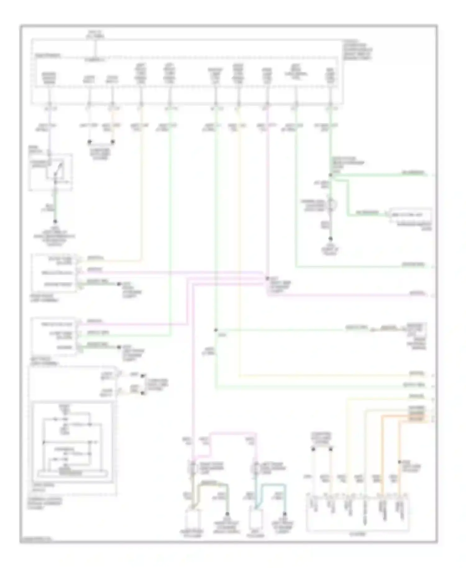 Challenger Dodge III (2008-2010): Exterior lamps circuit (1 of 2)