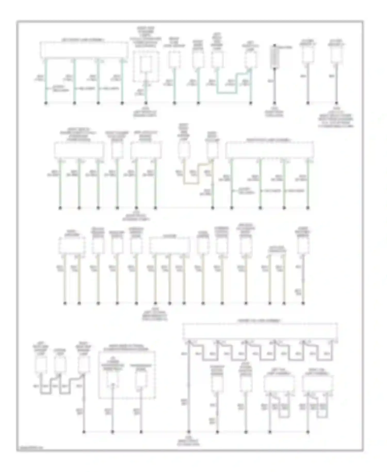 Challenger Dodge III (2008-2010): Ground distribution circuit (1 of 3)